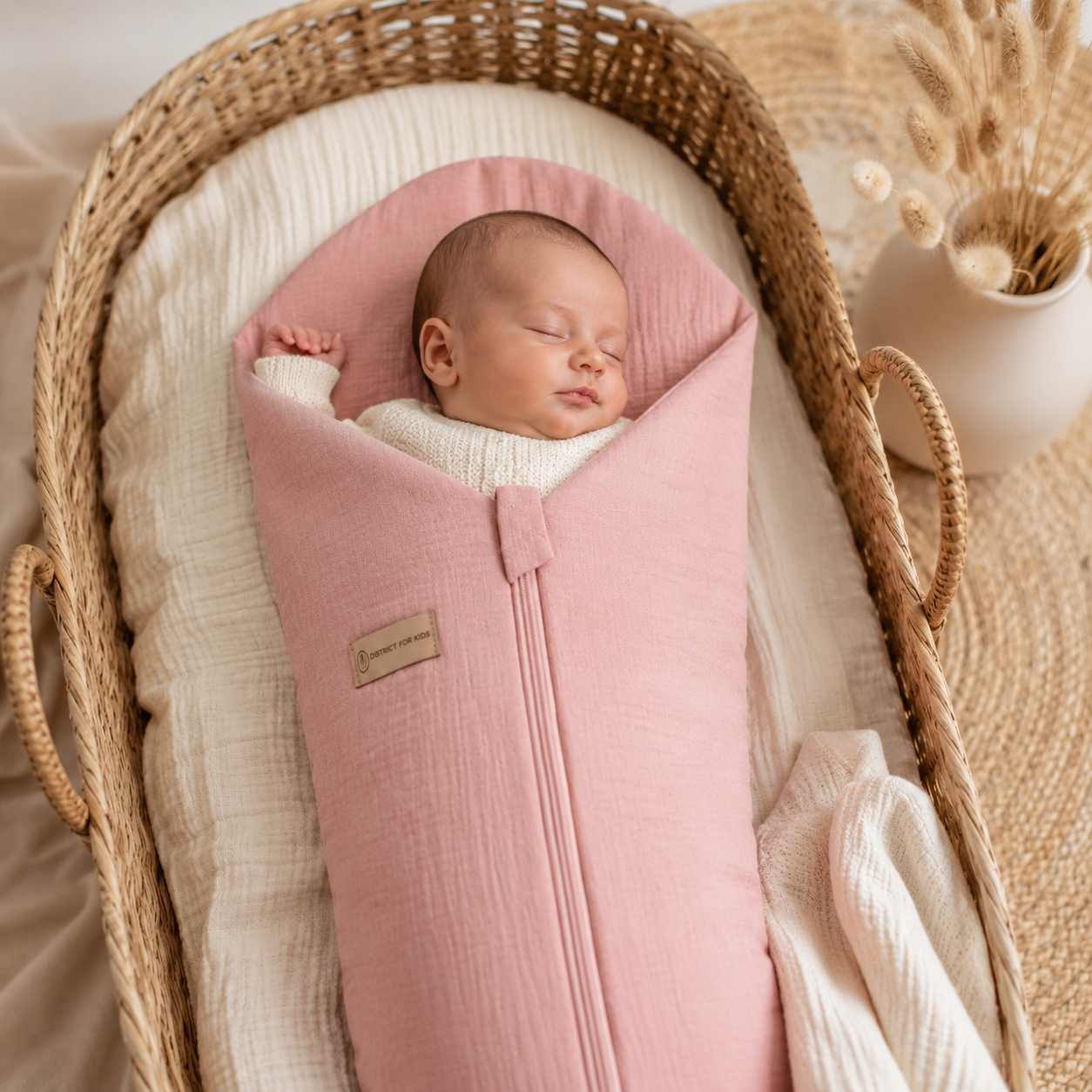 Pucksack Musselin | 2.5 TOG Ganzjahres Babyschlafsack District for Kids