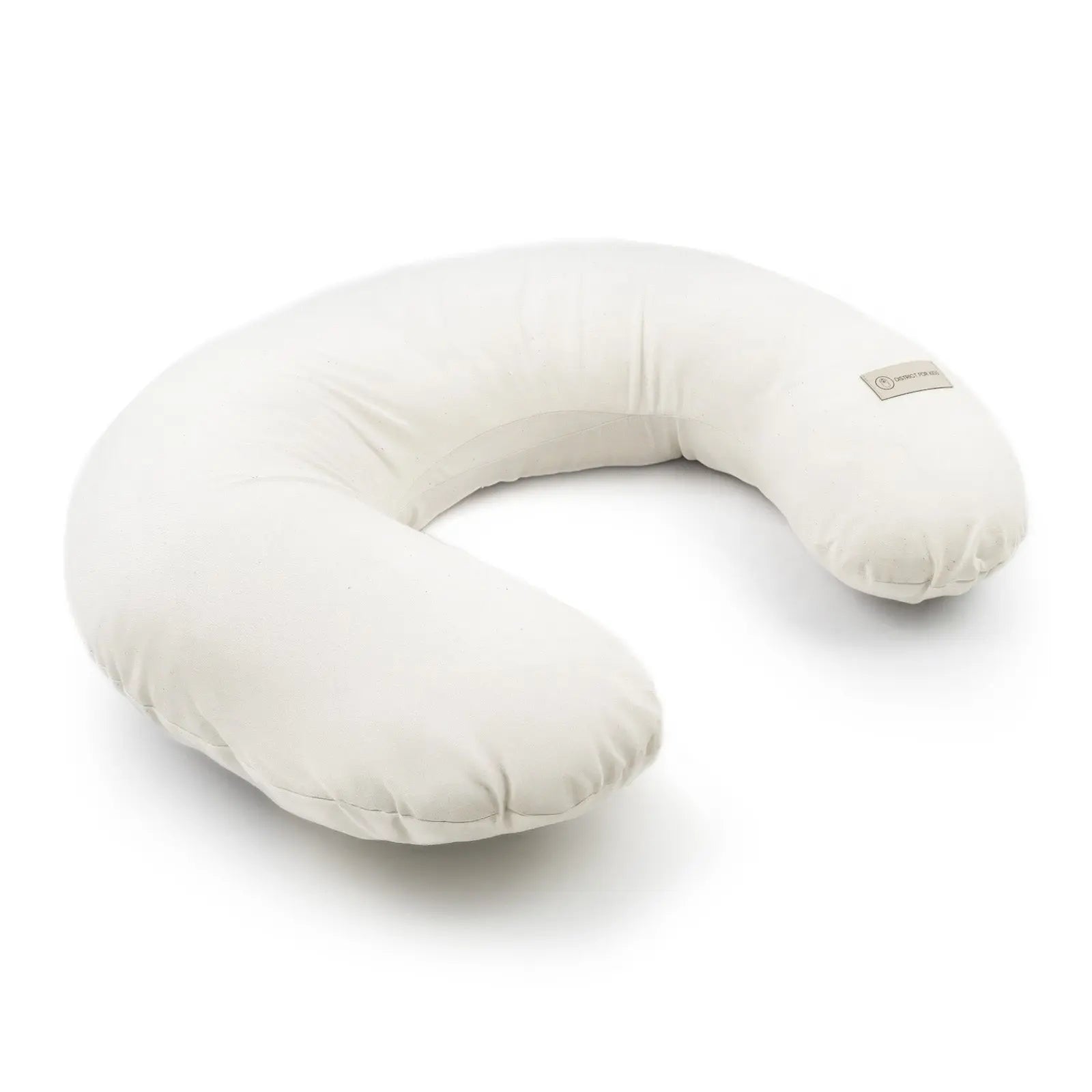 Stillkissen U-Form Bio Baumwolle mit abnehmbarem Bezug - ergonomisches Mondstillkissen - Natur - Stillkissen