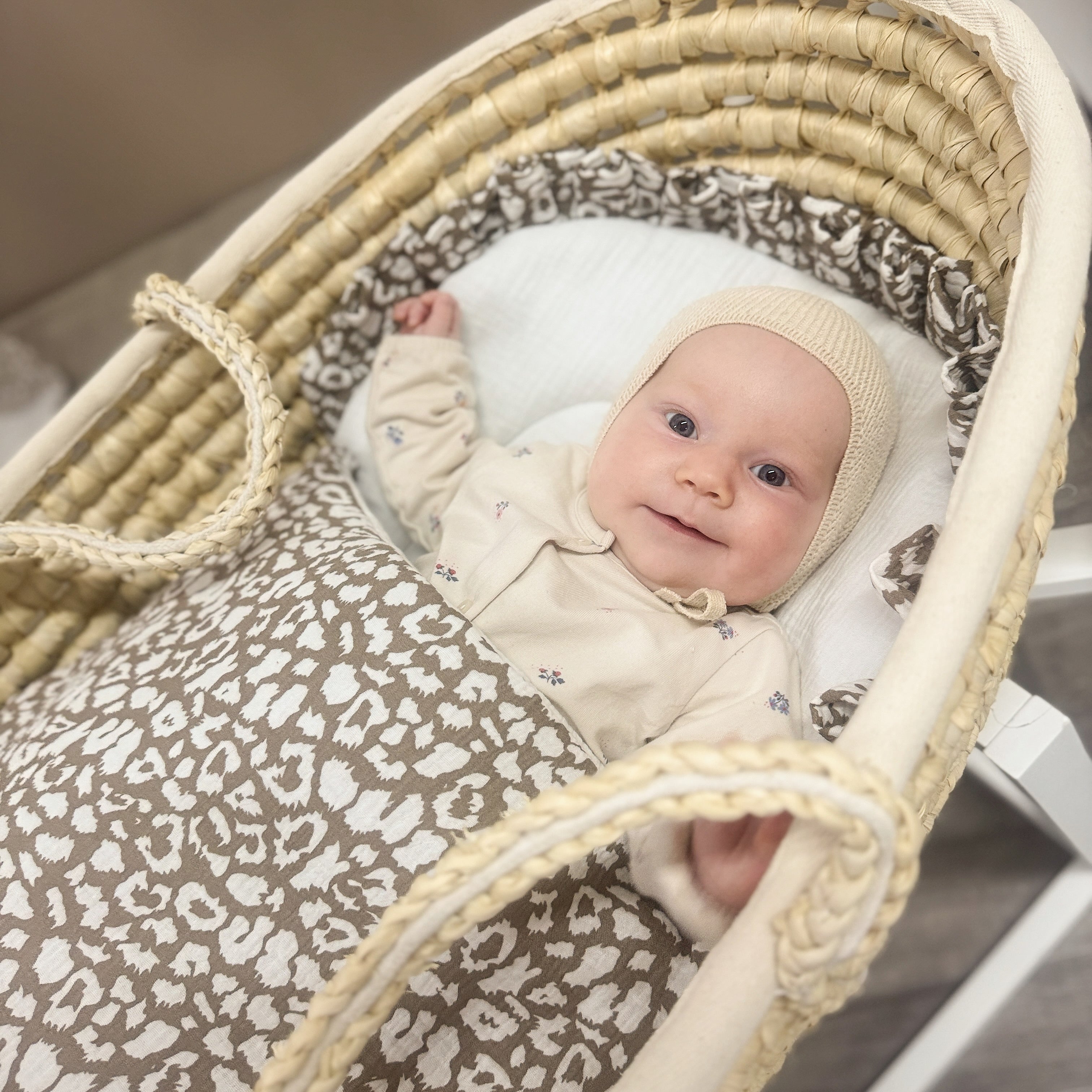 Babyschlafsack Dreamy Musselin Leopard – Ganzjahresschlafsack - Babyschlafsack