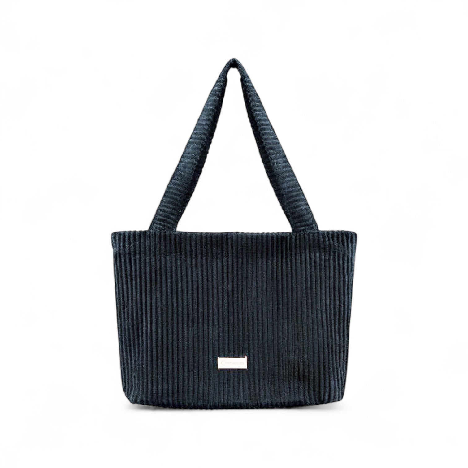 Shopper Mom Bag Cord - Perfekt für den Alltag Kinderwagen Cross Shoulder - Schwarz - Wickeltasche