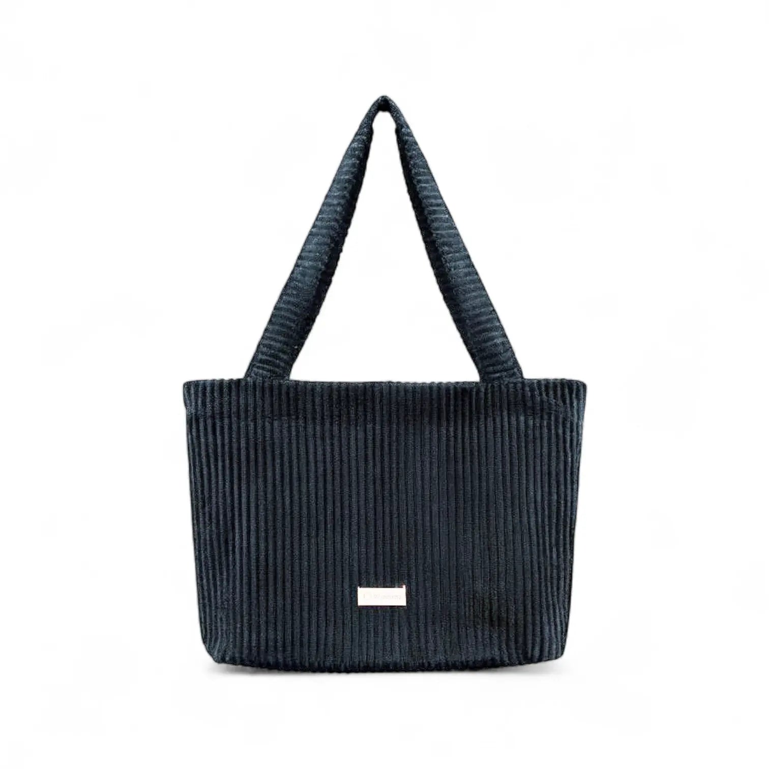 Shopper Mom Bag Cord - Perfekt für den Alltag Kinderwagen Cross Shoulder - Schwarz - Wickeltasche