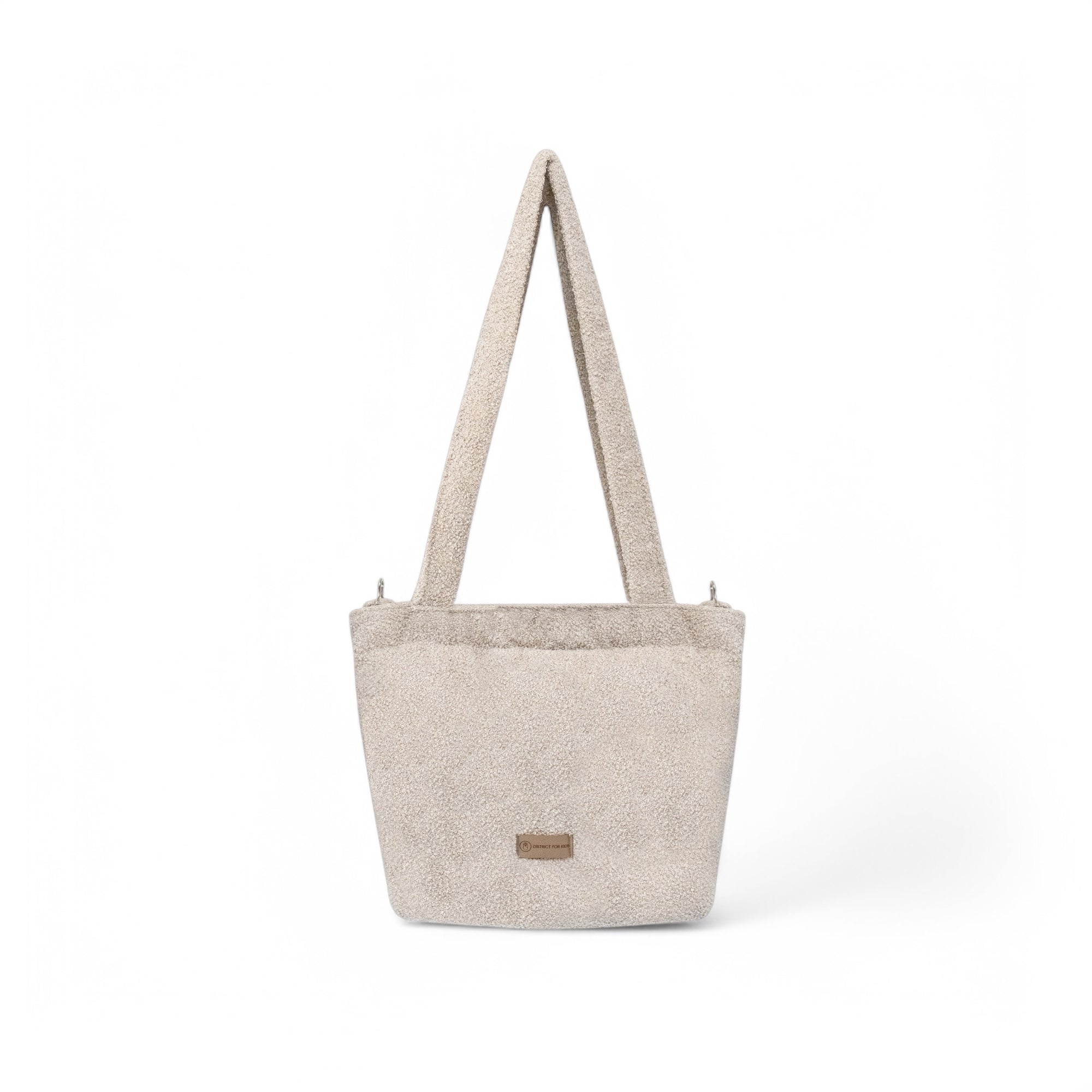 Wickeltasche Boucle Teddystoff für den Kinderwagen - Mom bag Wickeltasche