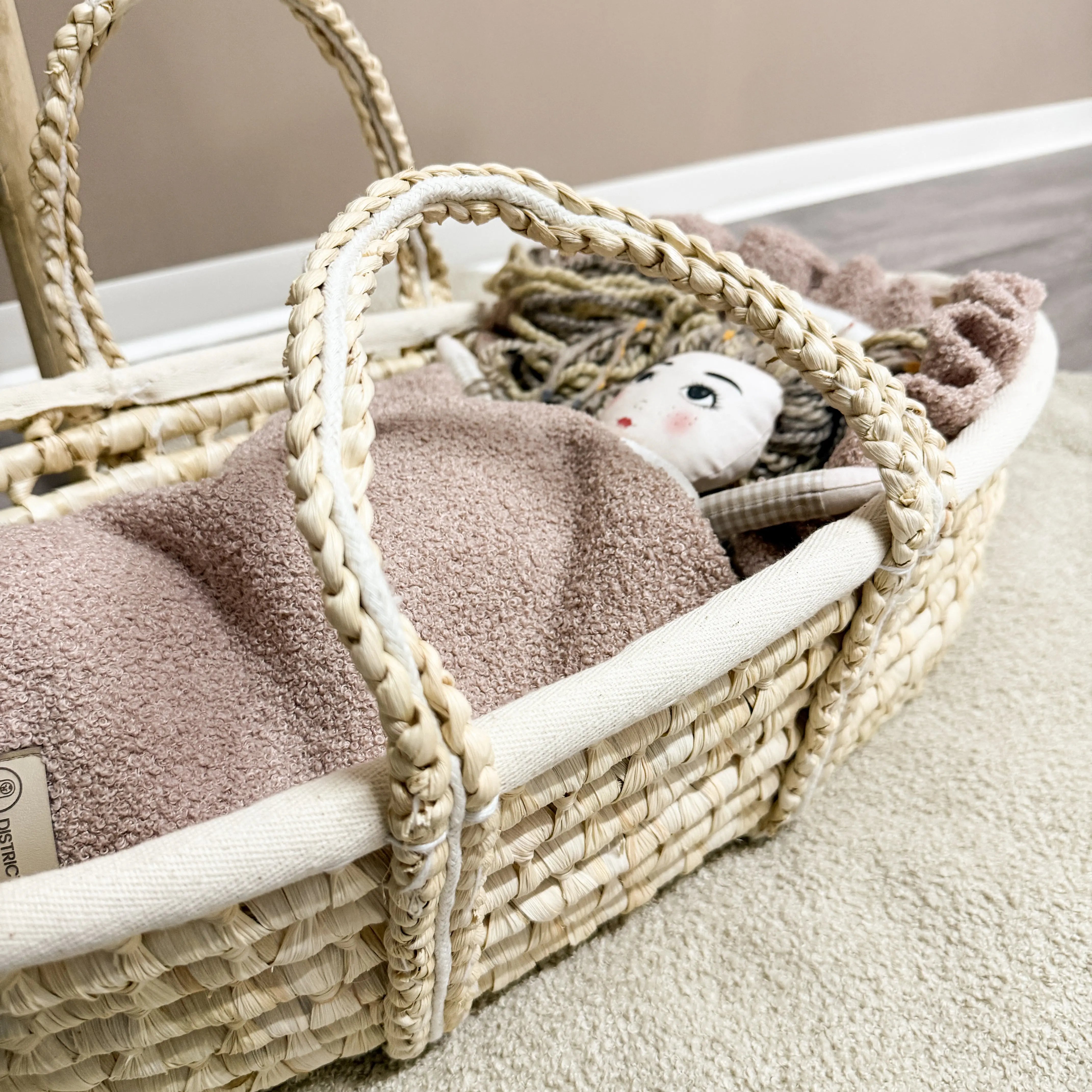 Babyschlafsack für Puppen & Kuscheltiere - Teddystoff Boucle District for Kids
