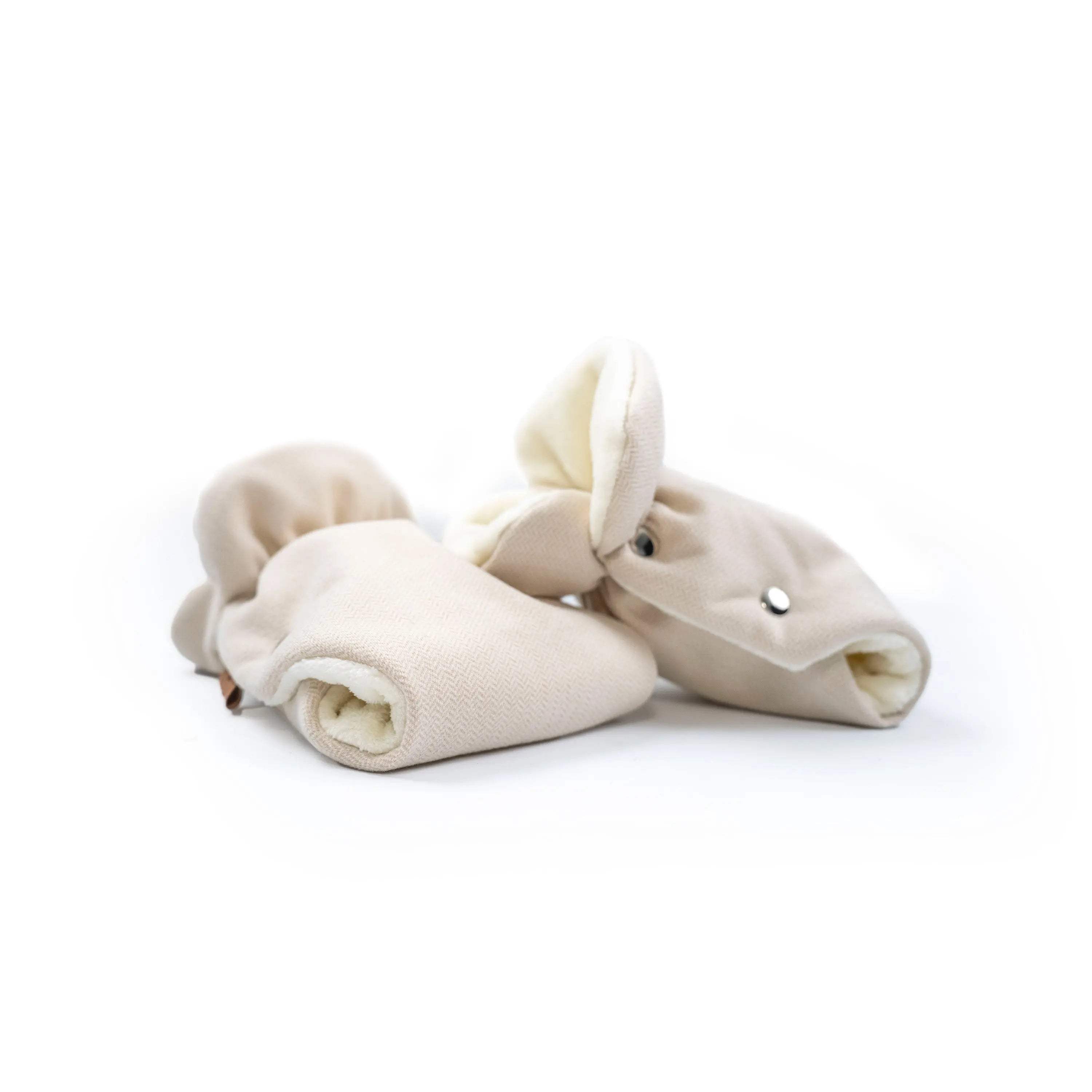 Handschuhe Kaschmir für den Kinderwagen - Handwärmer - Beige - Winterfußsack
