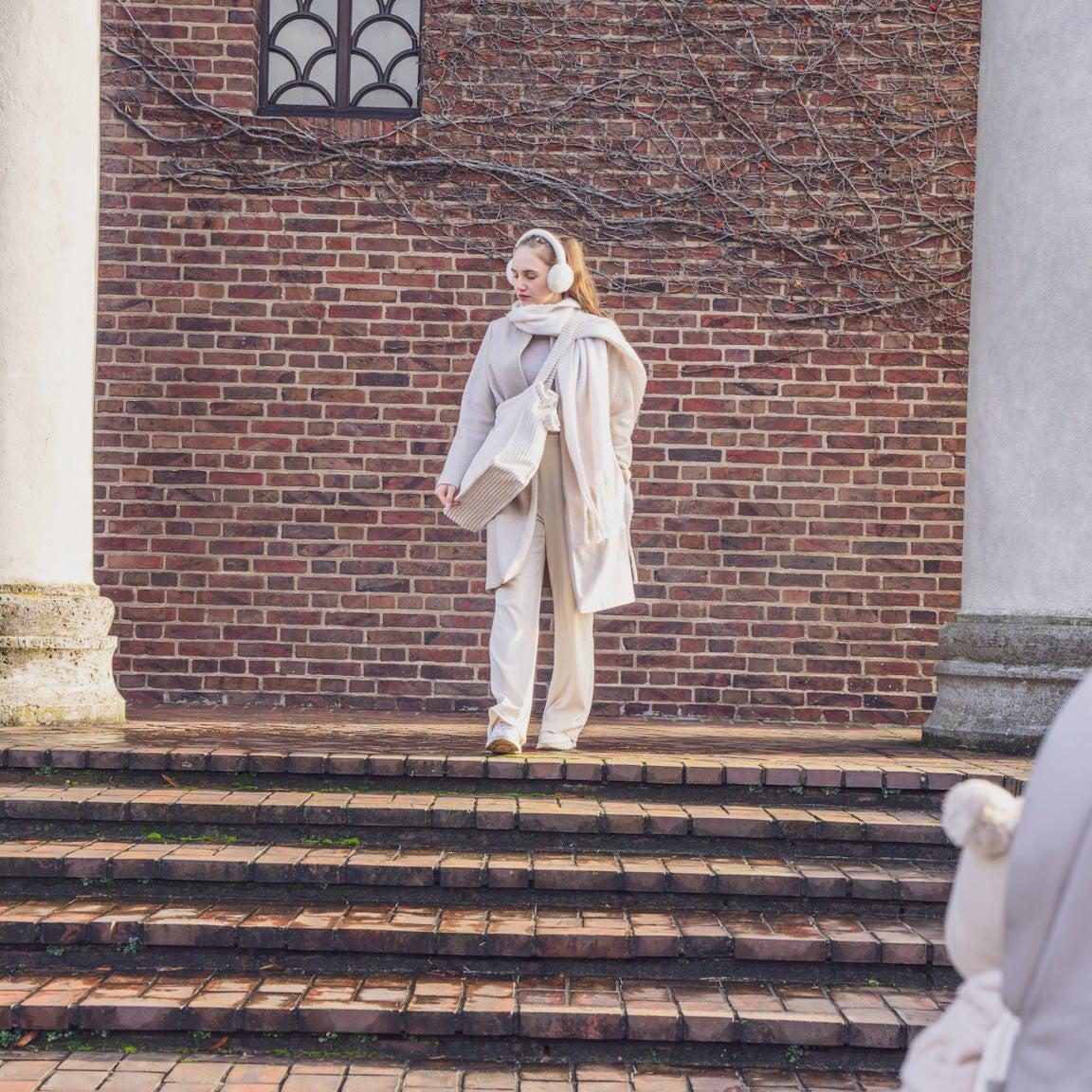 Kinderwagentasche inkl. Wickelunterlage Cord | Wickeltasche-Wickeltasche-District for Kids-Creme-District for Kids