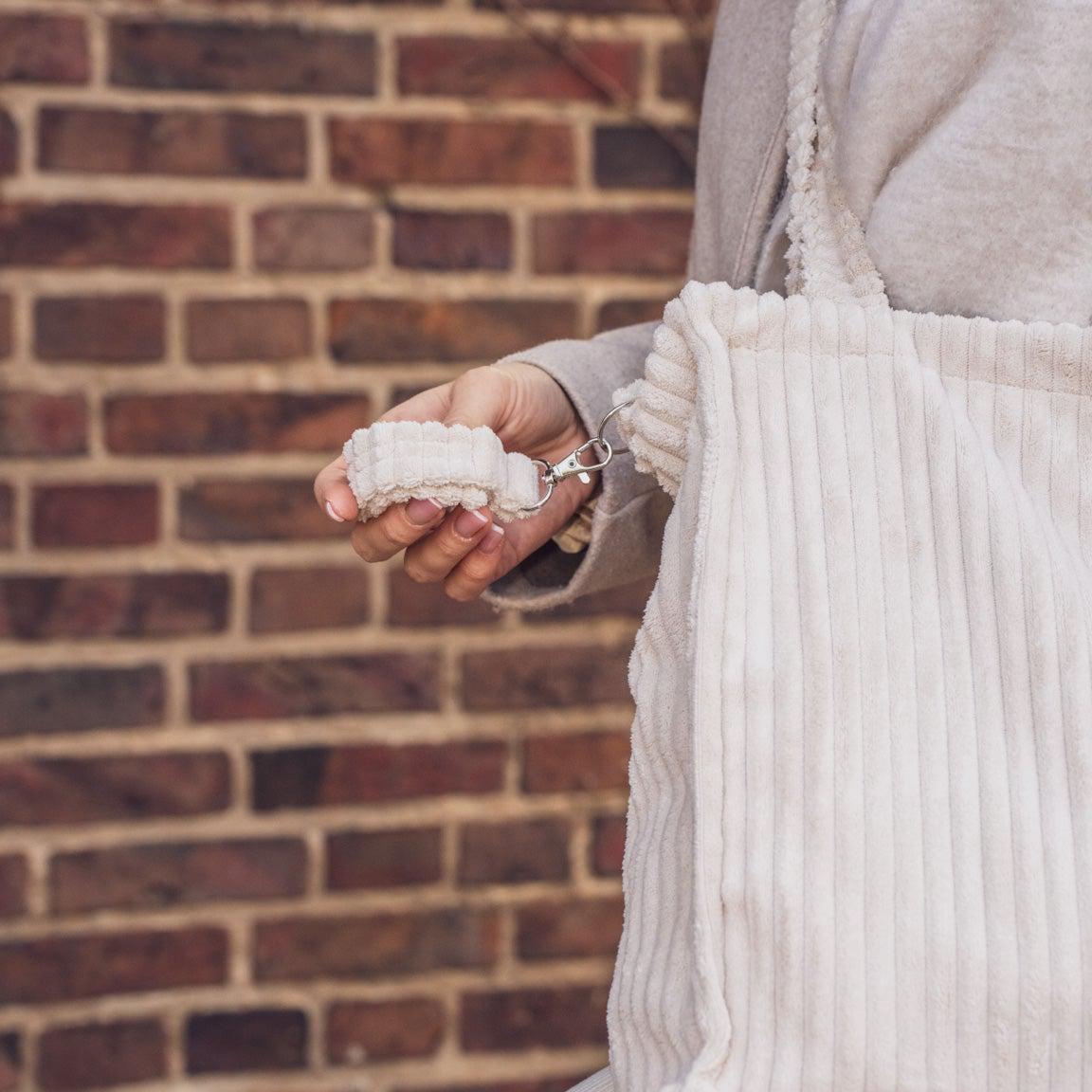 Kinderwagentasche inkl. Wickelunterlage Cord | Wickeltasche-Wickeltasche-District for Kids-Creme-District for Kids