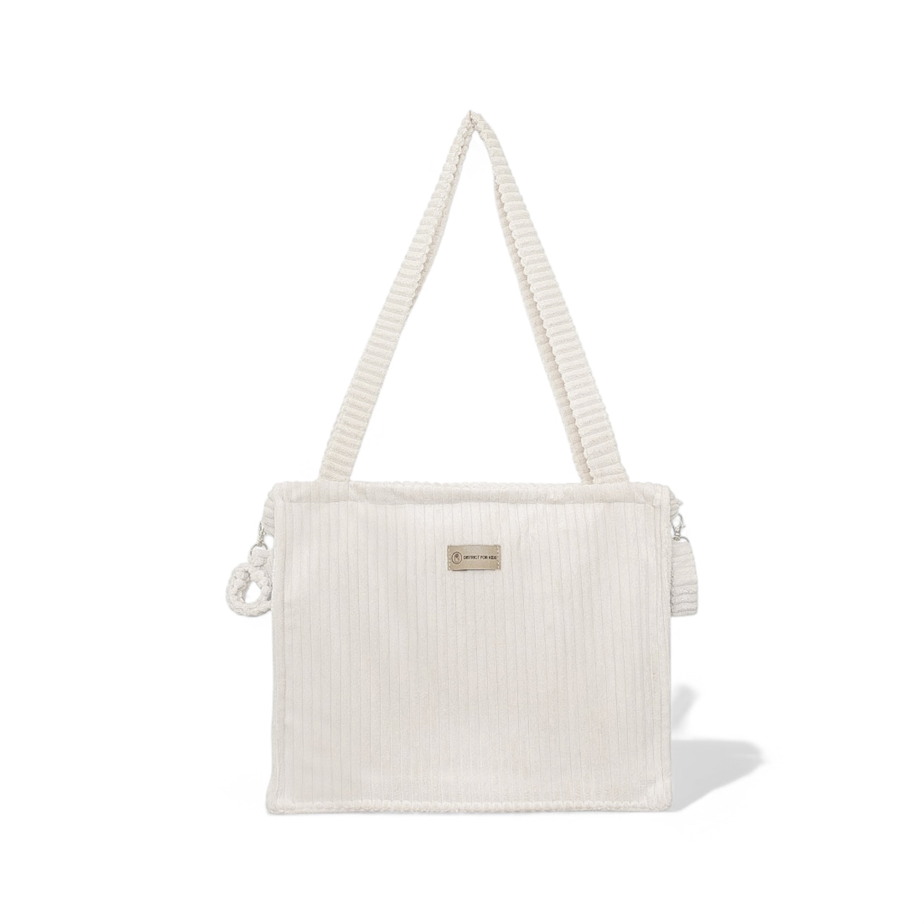 Kinderwagentasche inkl. Wickelunterlage Cord | Wickeltasche-Wickeltasche-District for Kids-Creme-District for Kids