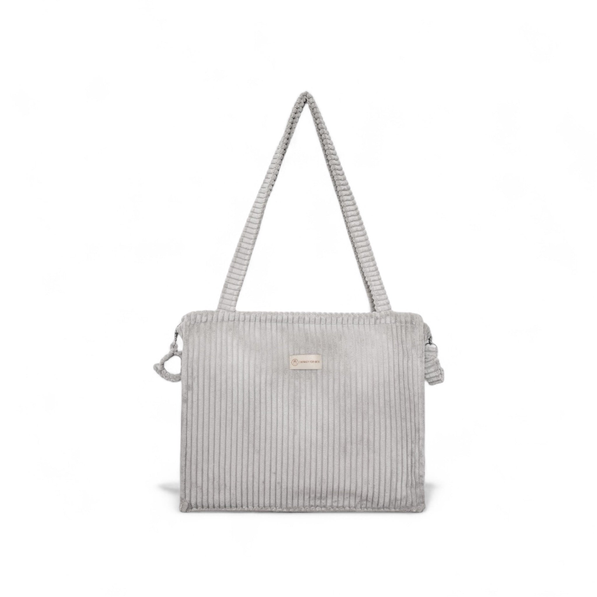 Kinderwagentasche inkl. Wickelunterlage Cord | Wickeltasche-Wickeltasche-District for Kids-Grau-District for Kids