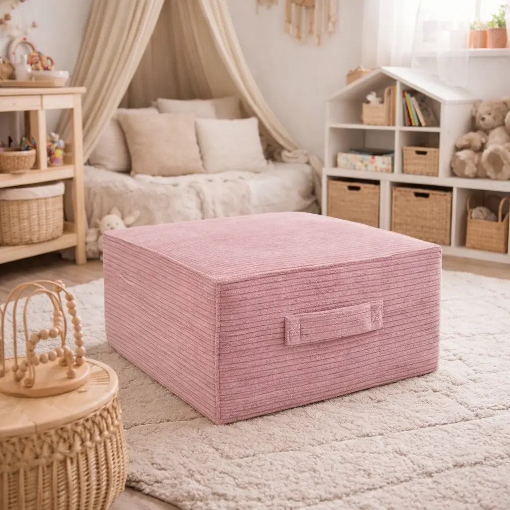 Sitzsack Cube Cord mit Stauraum | Hide and Seat District for Kids
