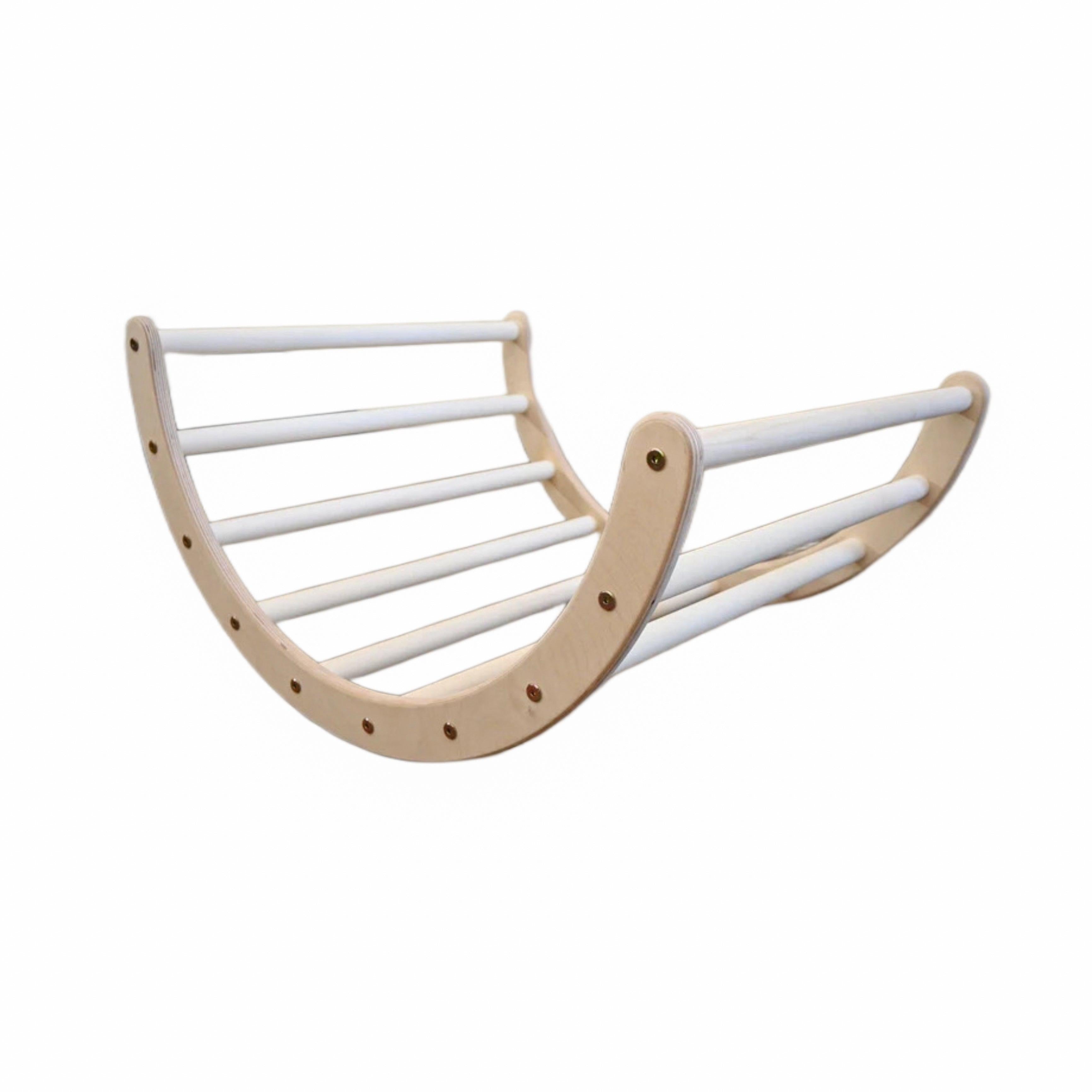 Kletterbogen & Wippe aus Holz - groß | Natur-Kletterbogen-District for Kids-Natur-District for Kids