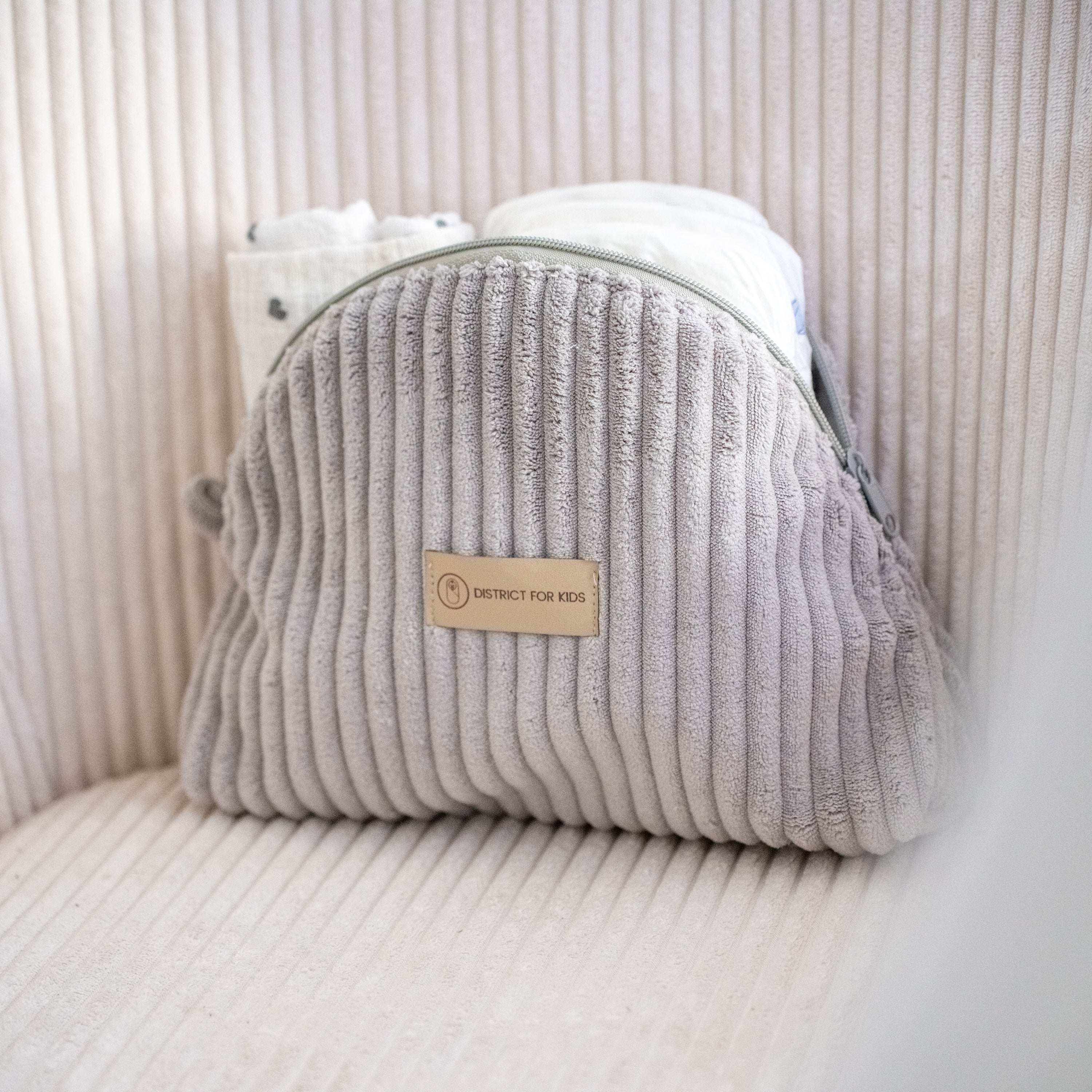 Kosmetiktasche Cord-Baby & Kleinkind-District for Kids-Creme-District for Kids