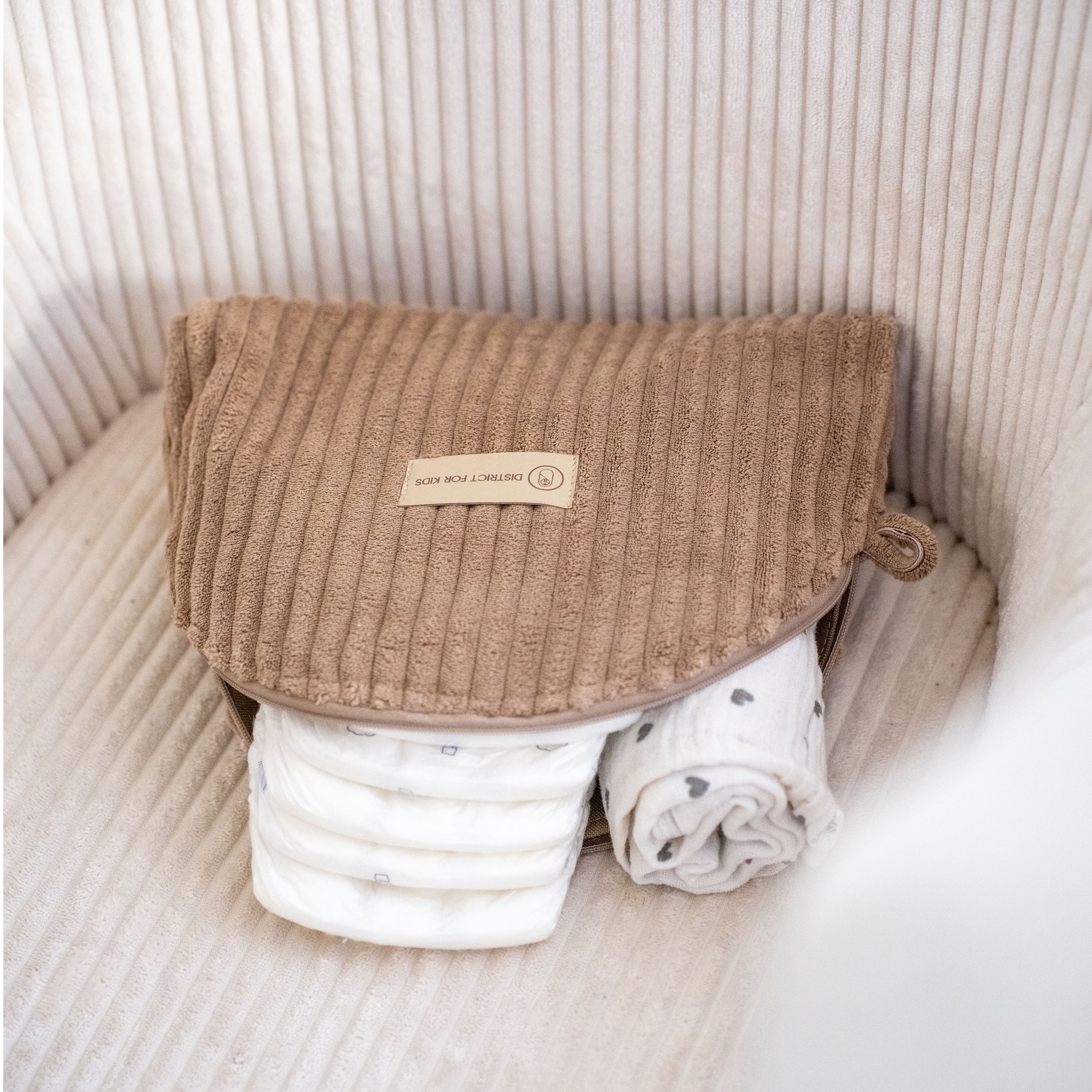 Kosmetiktasche Cord-Baby & Kleinkind-District for Kids-Creme-District for Kids