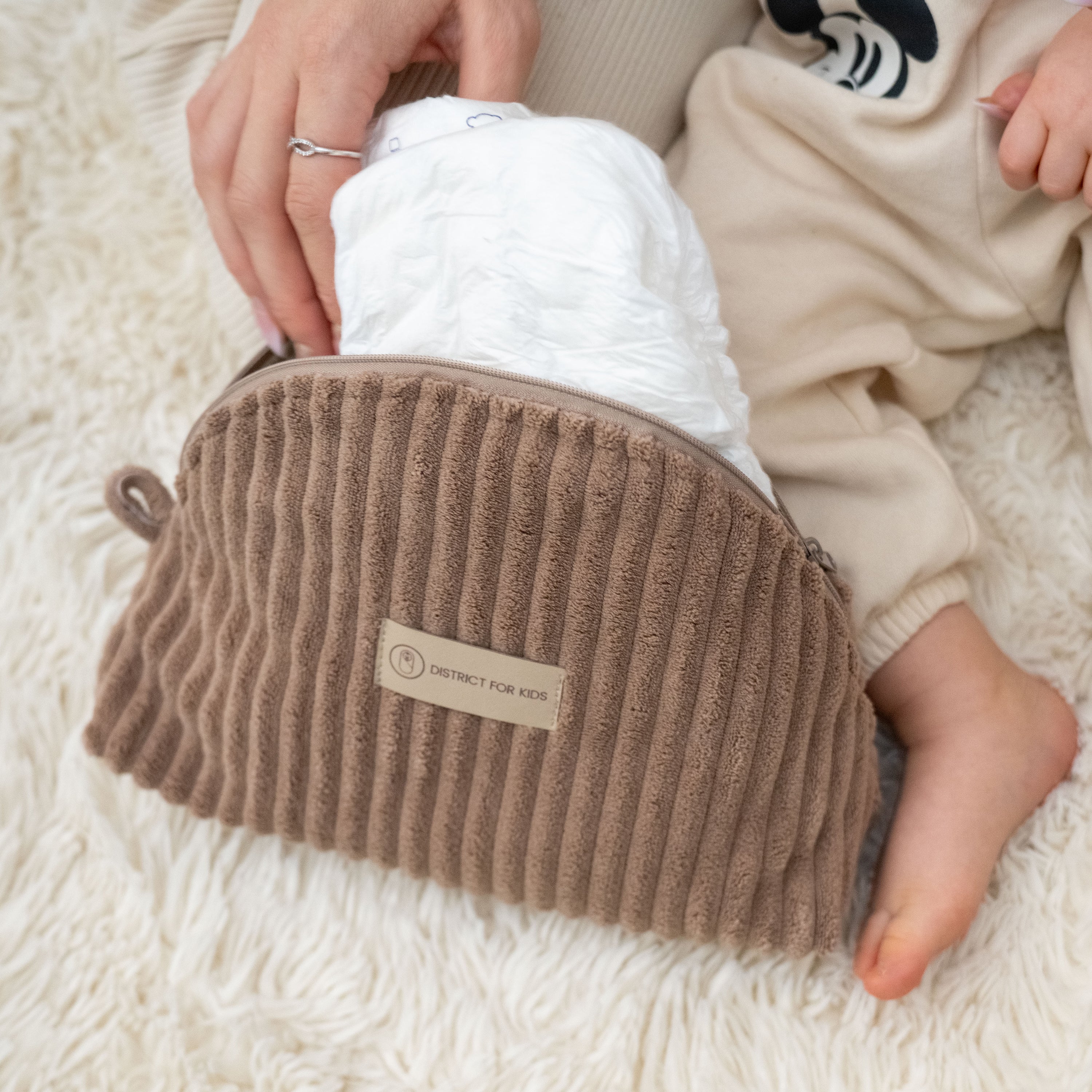 Kosmetiktasche Cord-Baby & Kleinkind-District for Kids-Creme-District for Kids