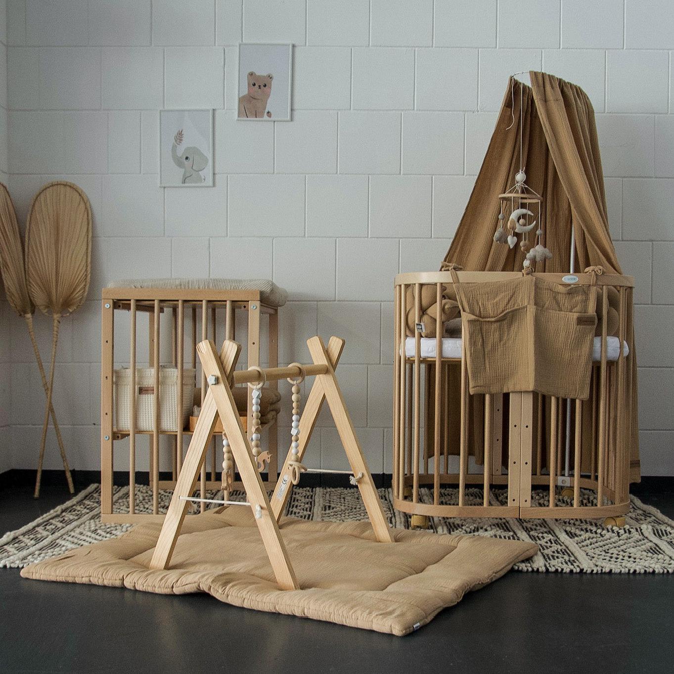 Krabbeldecke Musselin-Krabbeldecke-District for Kids-Beige-District for Kids