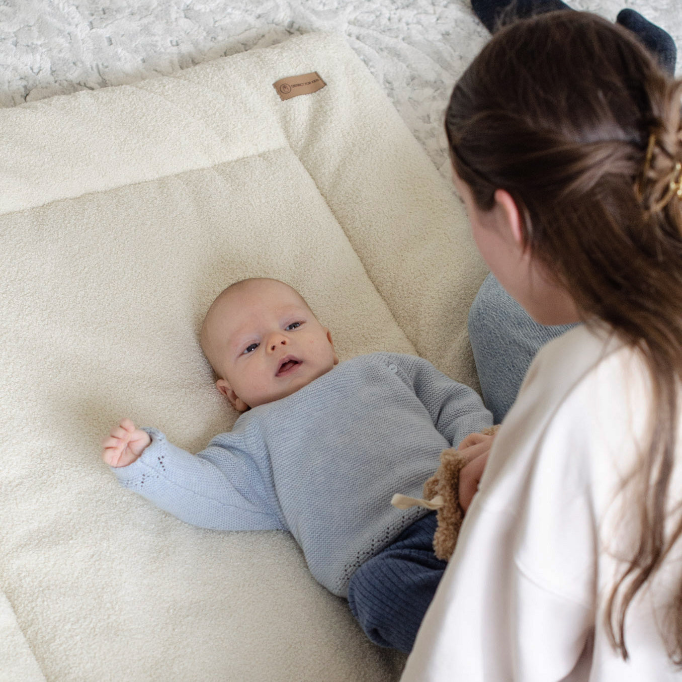 Krabbeldecke Teddy Boucle-Krabbeldecke-District for Kids-Beige-District for Kids