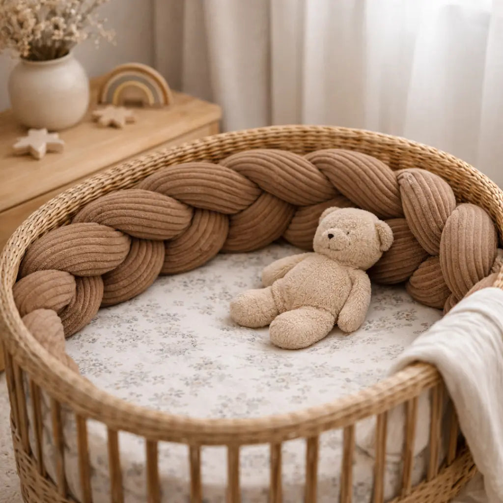Bettschlange Baby geflochten Cord – Bettzopf & Bettumrandung fürs Babybett District for Kids