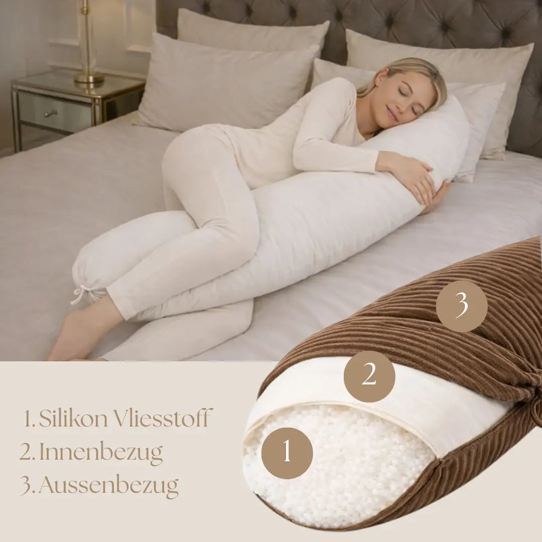 Stillkissen & Schwangerschaftskissen Cord XXL – ergonomisch & stilvoll District for Kids