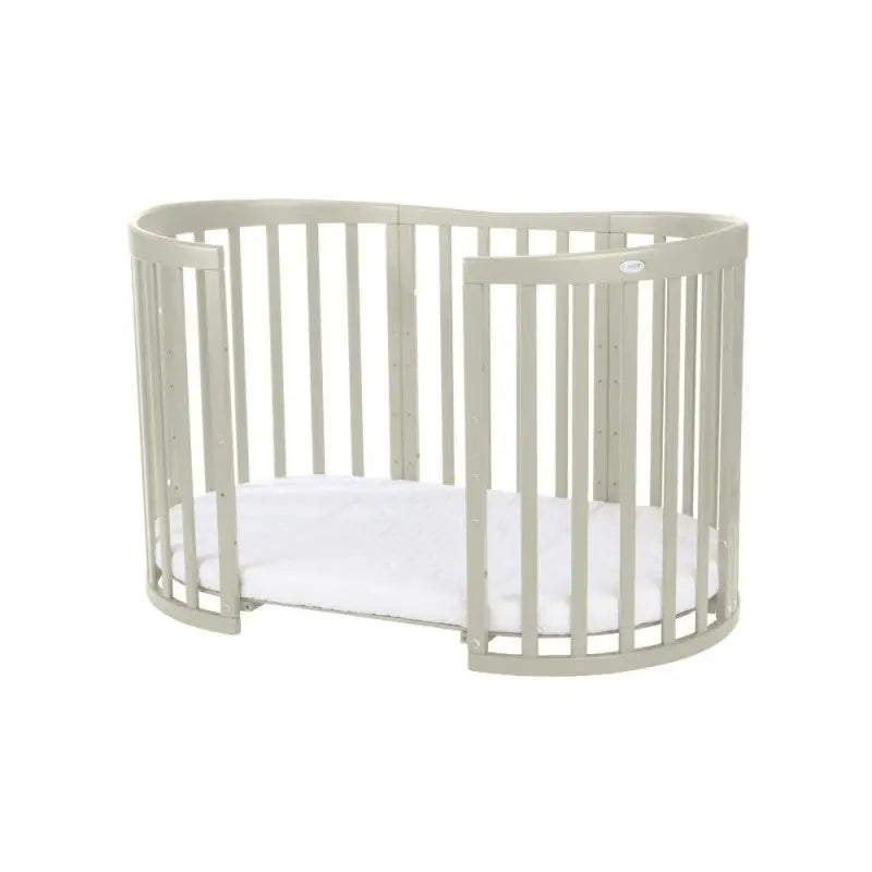 Mitwachsendes Babybett 7-in-1 – Ein Bett für viele Jahre | Ovale Form-Babybett-Waldin-Natur-District for Kids