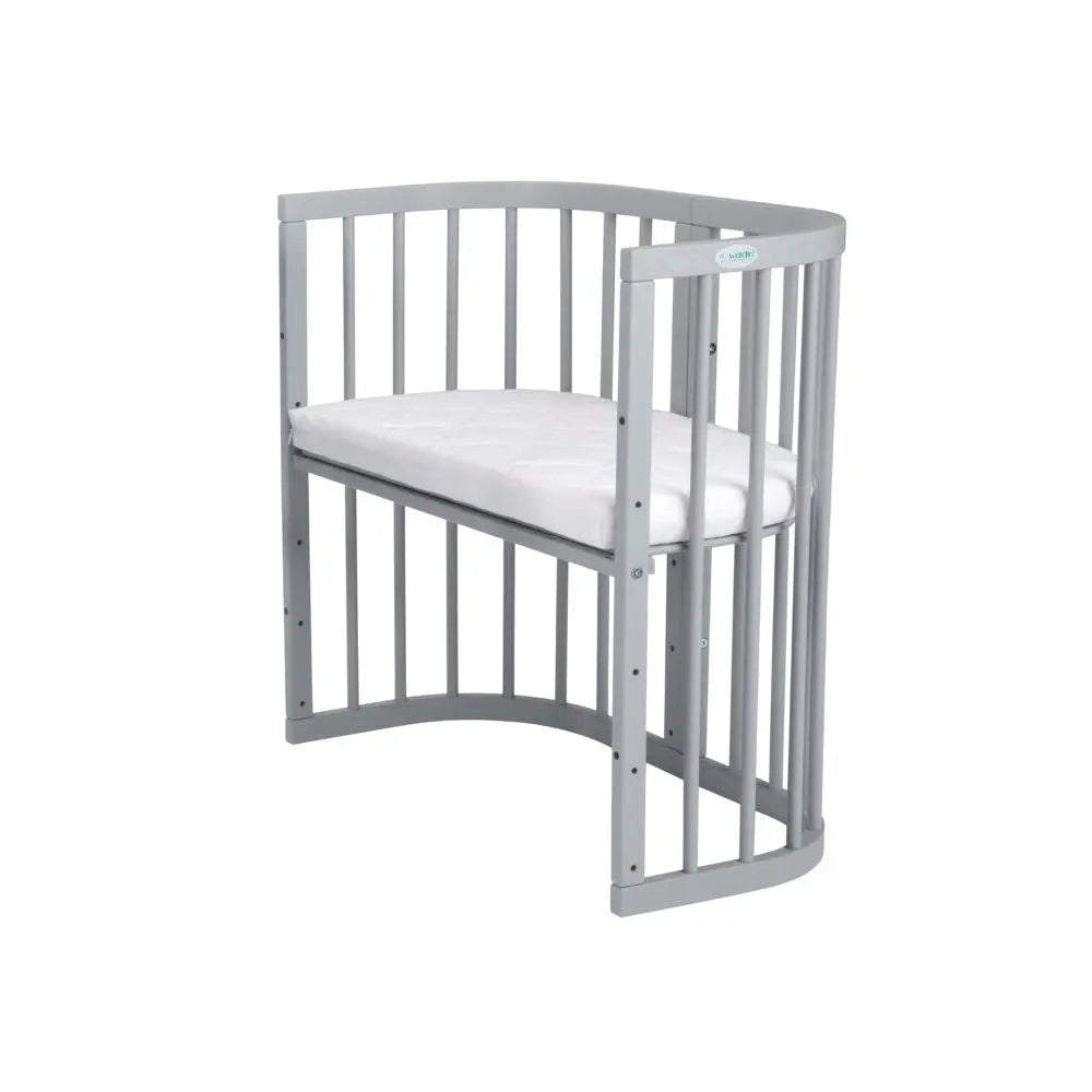 Mitwachsendes Babybett 7-in-1 – Ein Bett für viele Jahre | Quadratische Form-Babybett-Waldin-Natur-District for Kids