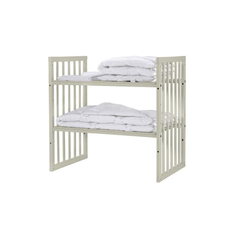 Mitwachsendes Babybett 7-in-1 – Ein Bett für viele Jahre | Quadratische Form-Babybett-Waldin-Natur-District for Kids