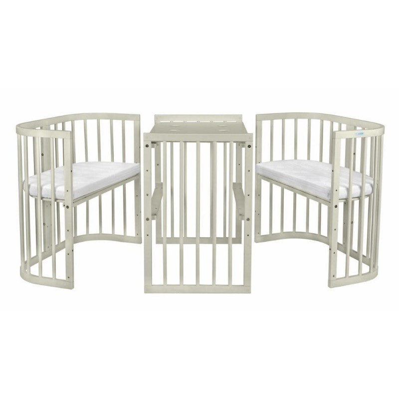 Mitwachsendes Babybett 7-in-1 – Ein Bett für viele Jahre | Quadratische Form-Babybett-Waldin-Natur-District for Kids