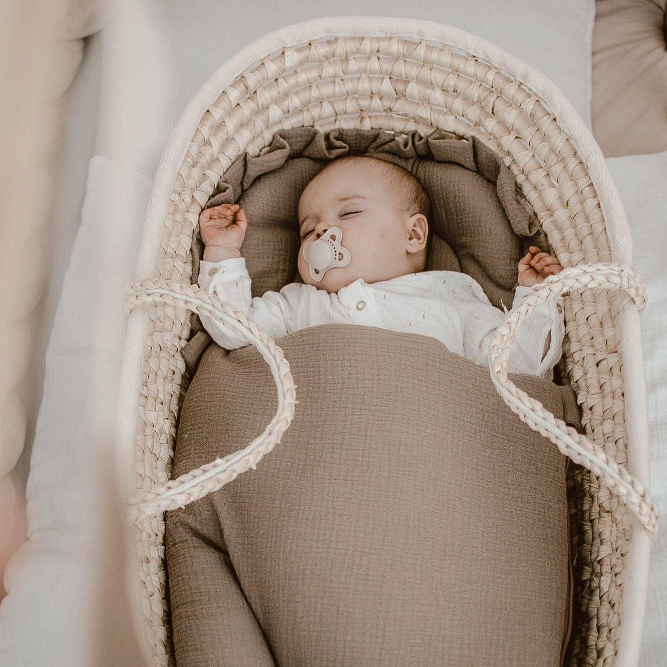 Moseskorb Weidengeflecht (Mais) inkl. Matratze-Moseskorb-AhojBaby-District for Kids