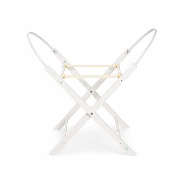 Moseskorbgestell klappbar - mobil stabil & stilvoll - Weiß - Moseskorb Gestell