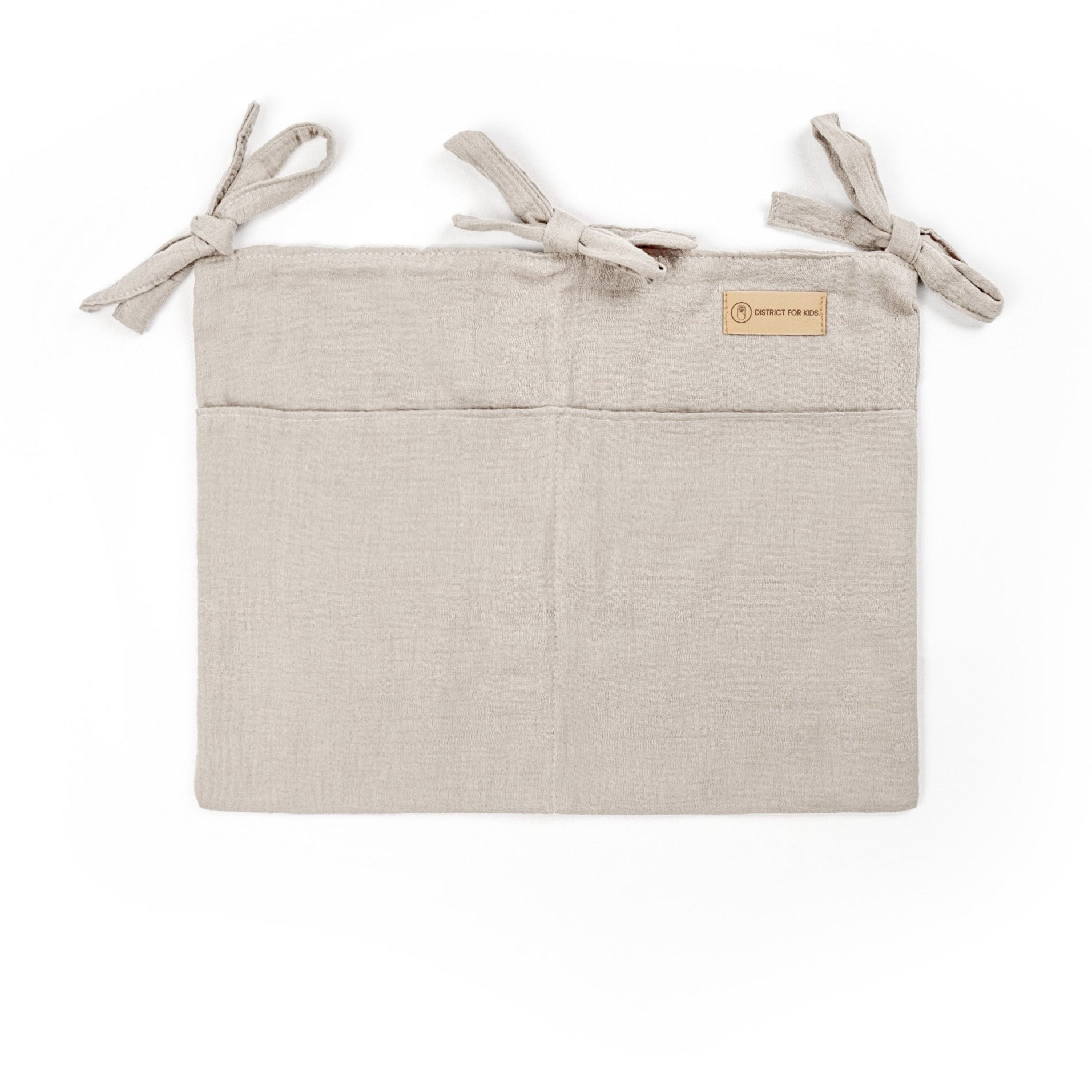 Babybett Organizer Musselin - Aufbewahrung fürs Babyzimmer - Beige - Organizer