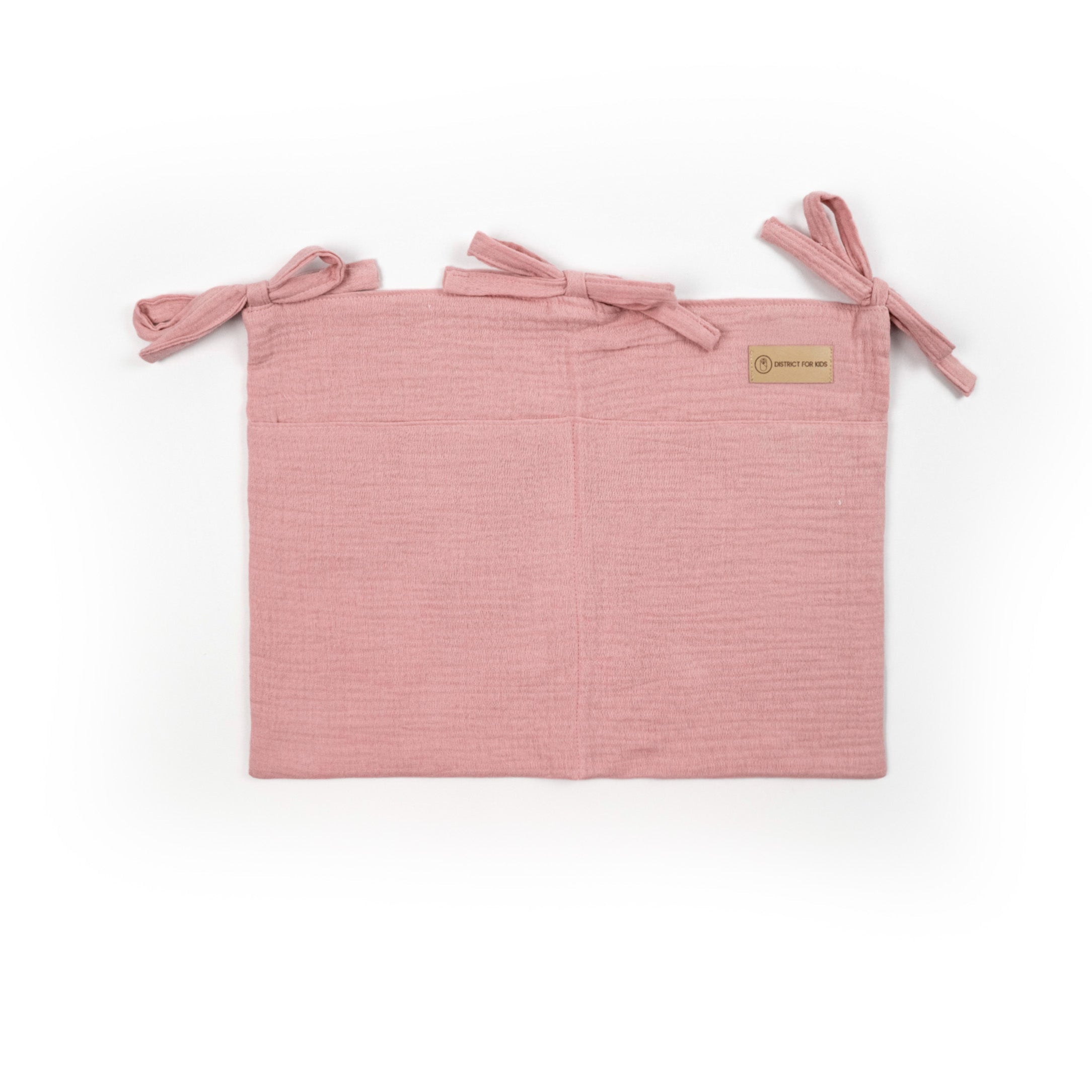 Babybett Organizer Musselin - Aufbewahrung fürs Babyzimmer - Rosa - Organizer