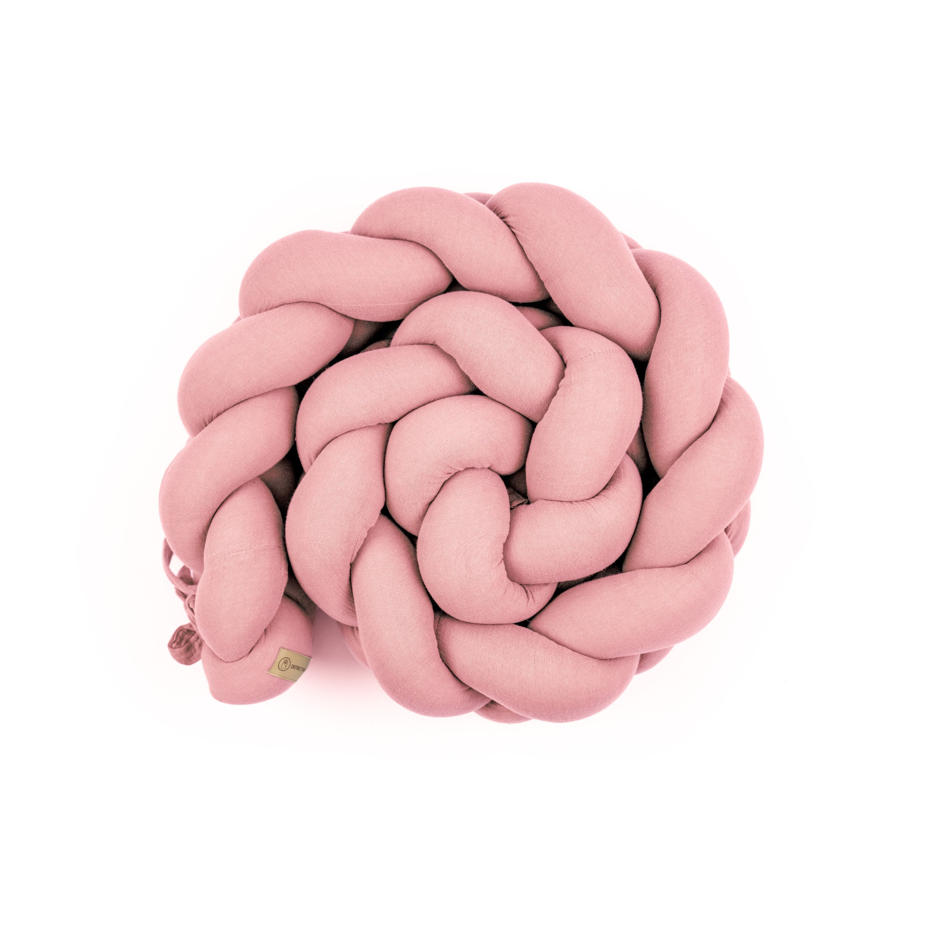 Bettschlange geflochten Musselin – Kuschelige Bettumrandung - 180 cm / Rosa - Baby & Kleinkind