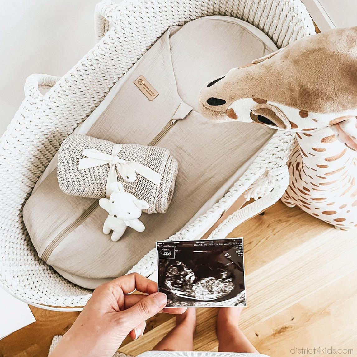 Pucksack Musselin mitwachsend - Ganzjahresschlafsack wärmend & atmungsaktiv - Pucksack