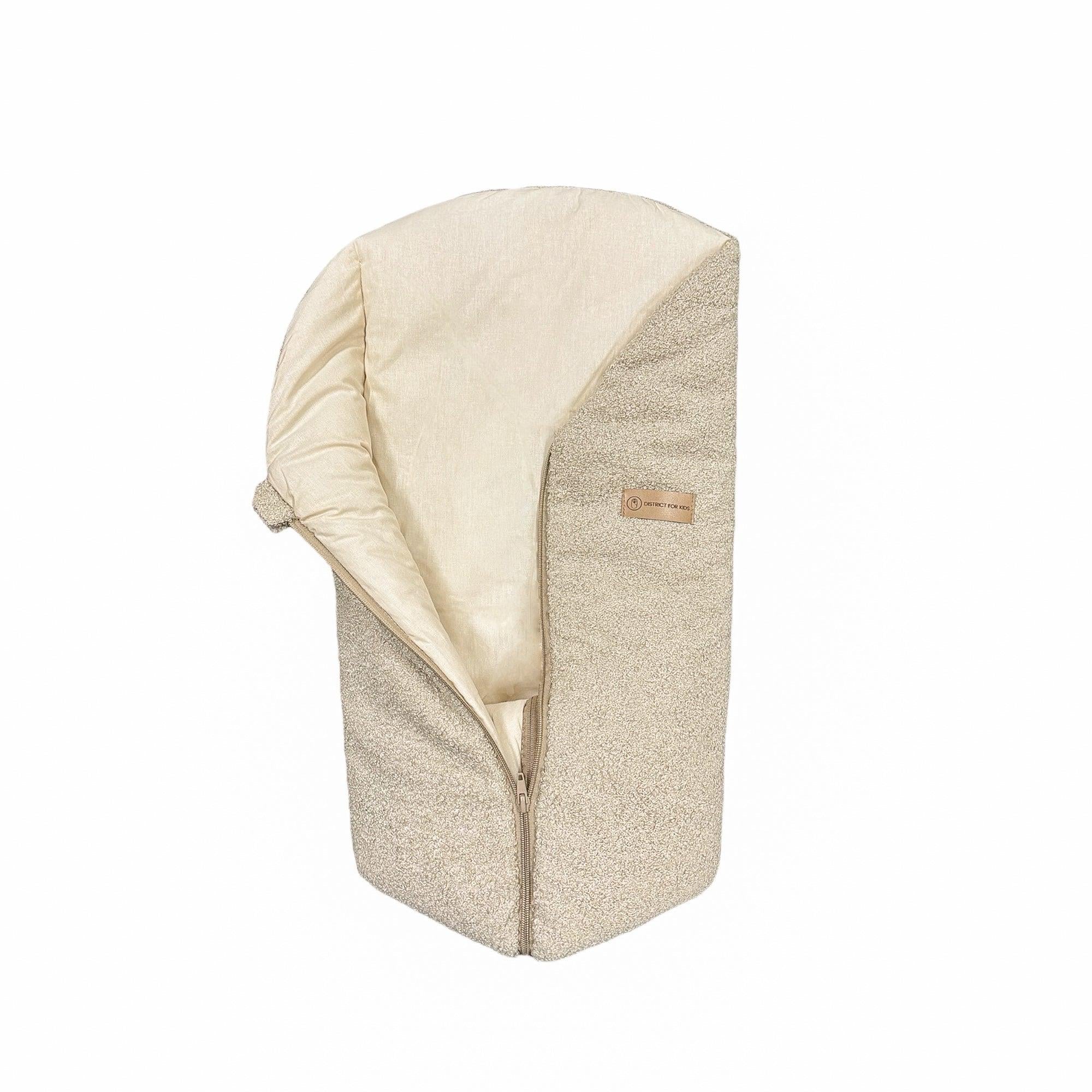 Pucksack Teddystoff Boucle TOG 2.5-Pucksack-District for Kids-Creme-80 cm-2.5 TOG-District for Kids