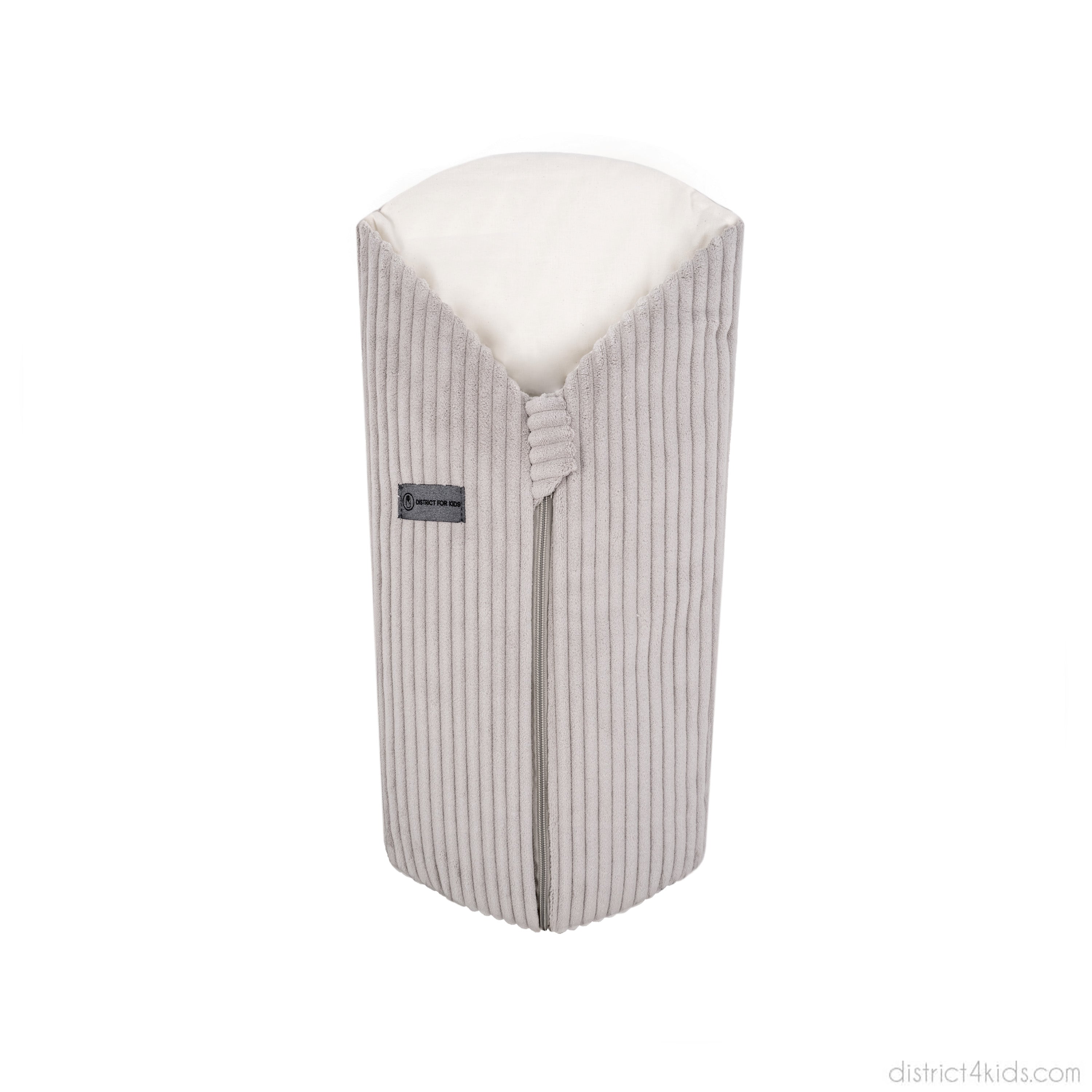 Pucksack Cord mitwachsend - Wärmender Ganzjahres Babyschlafsack - Grau / 80 cm / 2.5 TOG - Pucksack