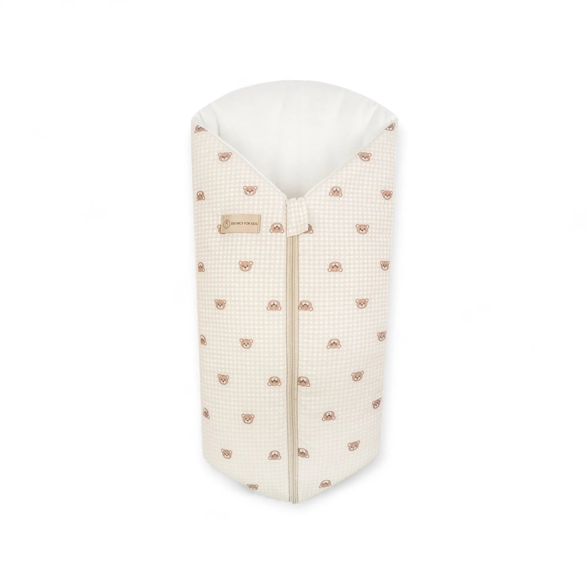 Pucksack Teddy karriert | 2.5 TOG Ganzjahres Babyschlafsack District for Kids