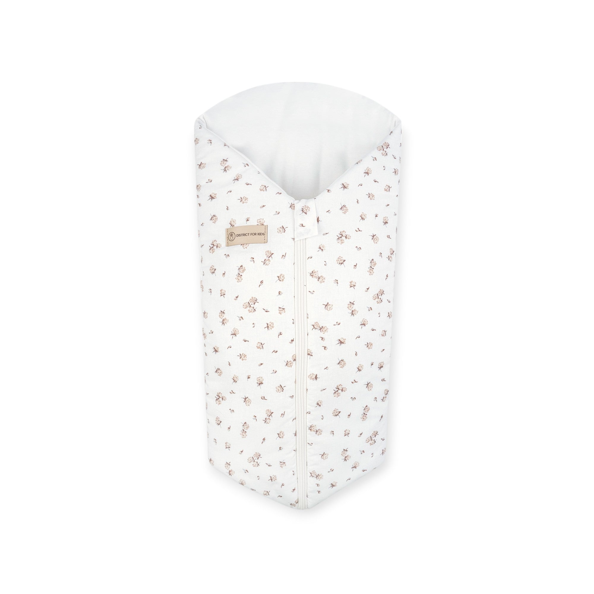 Pucksack Baumwolle Rosen mitwachsend – Ganzjahres Babyschlafsack & Einschlafhilfe - 80 cm / 2.5 TOG - Pucksack