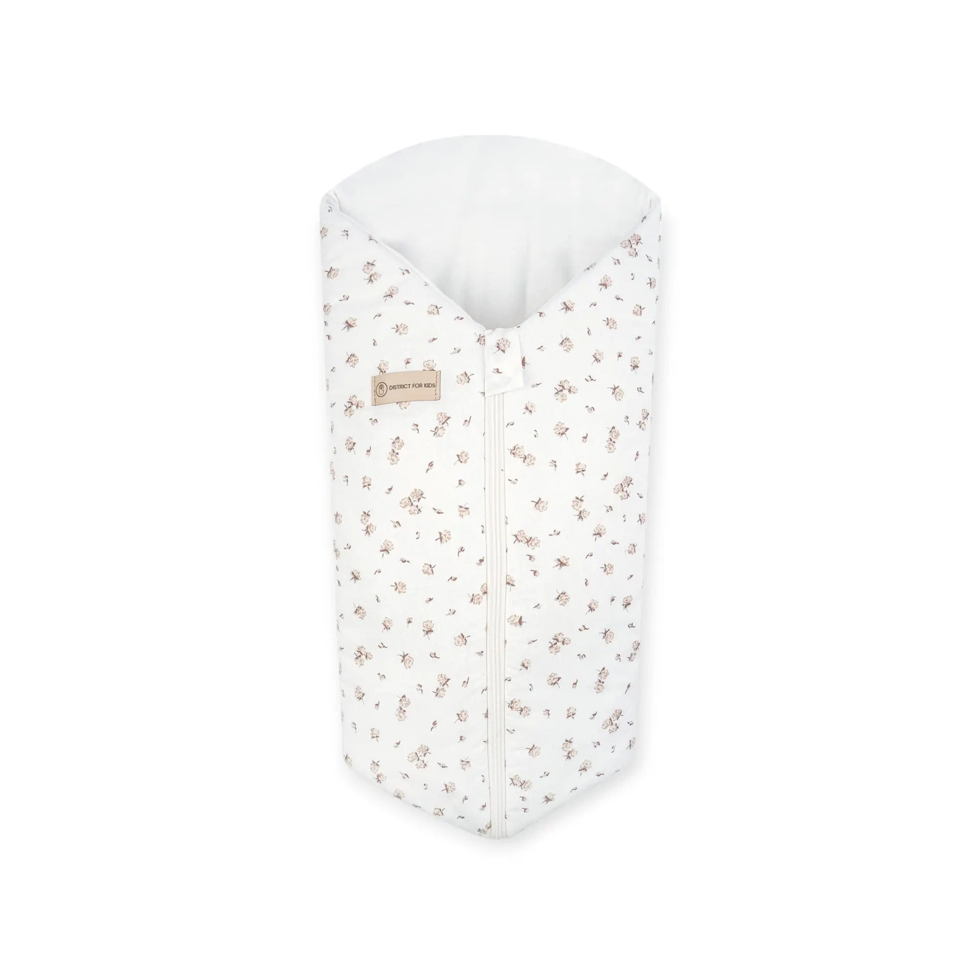 Pucksack Baumwolle Rosen mitwachsend – Ganzjahres Babyschlafsack & Einschlafhilfe - 80 cm / 2.5 TOG - Pucksack