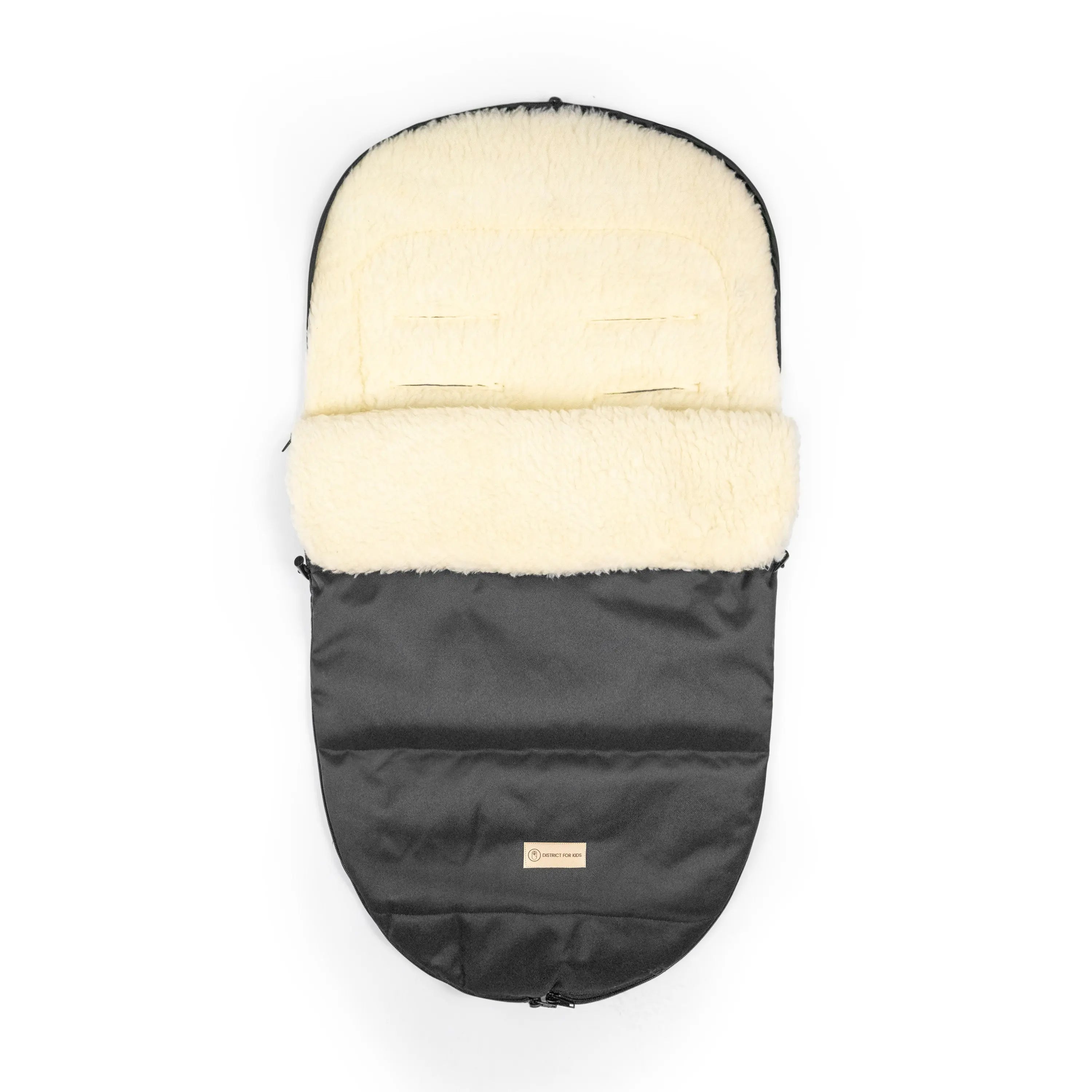 Winterfußsack wasserabweisend Innenfutter aus Merinowolle - Kinderwagen District for Kids