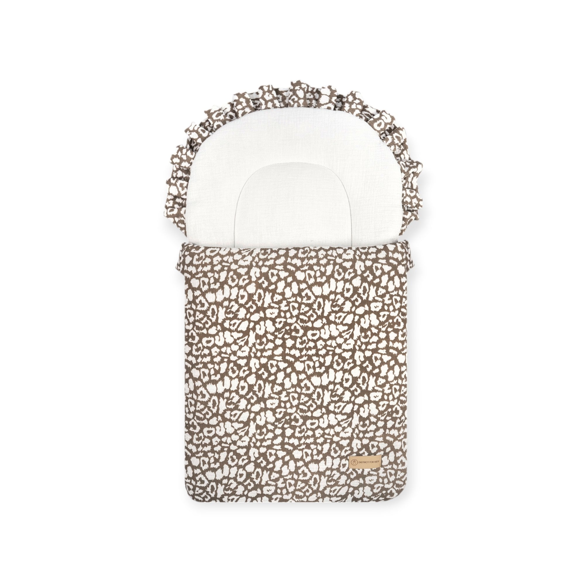 Babyschlafsack Dreamy Musselin Leopard – Ganzjahresschlafsack - Soft Leo / 75 cm / 2.5 Wert - Babyschlafsack