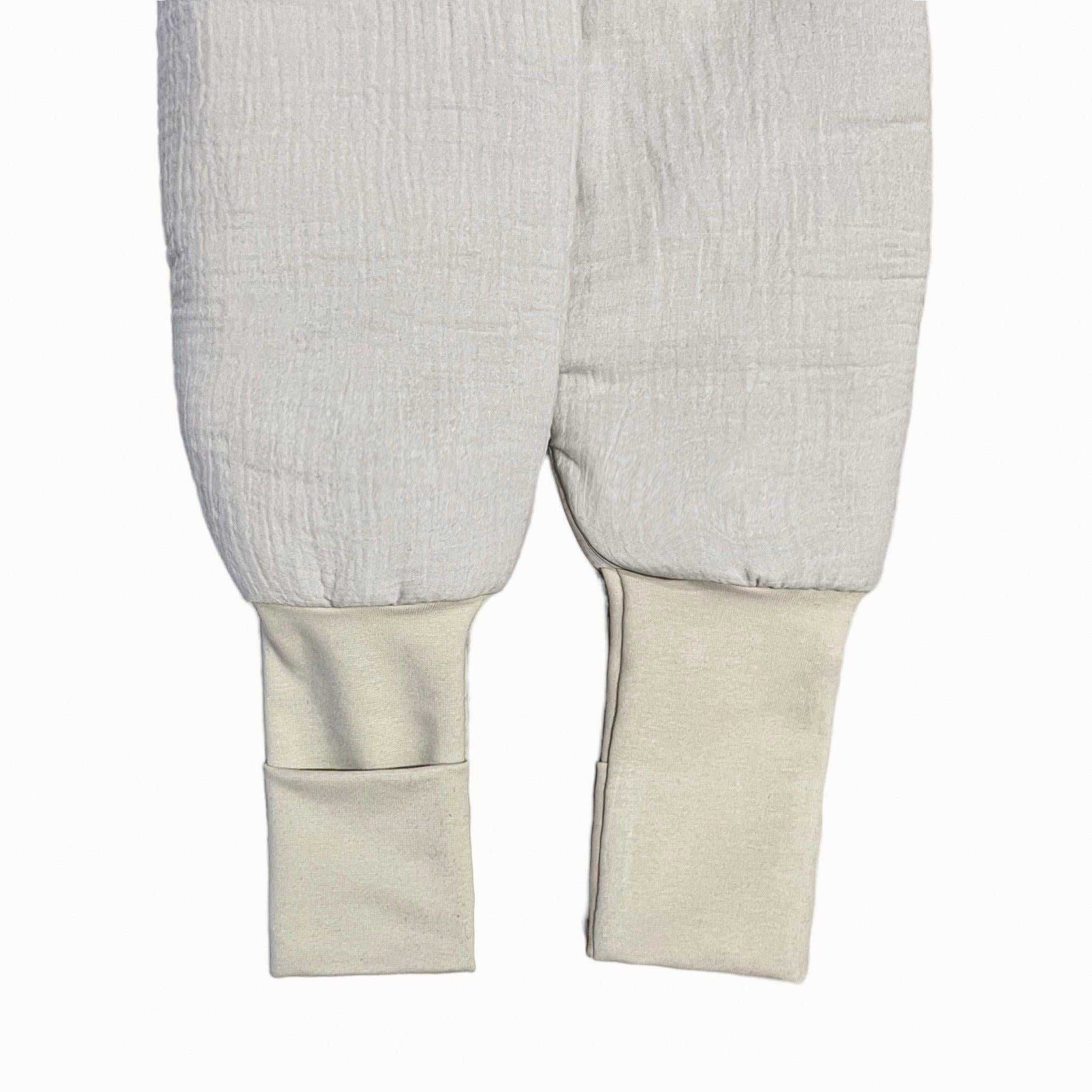 Schlafsack mit Füßen Musselin | 1.0 TOG-Babyschlafsack-District for Kids-Beige-70 cm-1.0 TOG-District for Kids