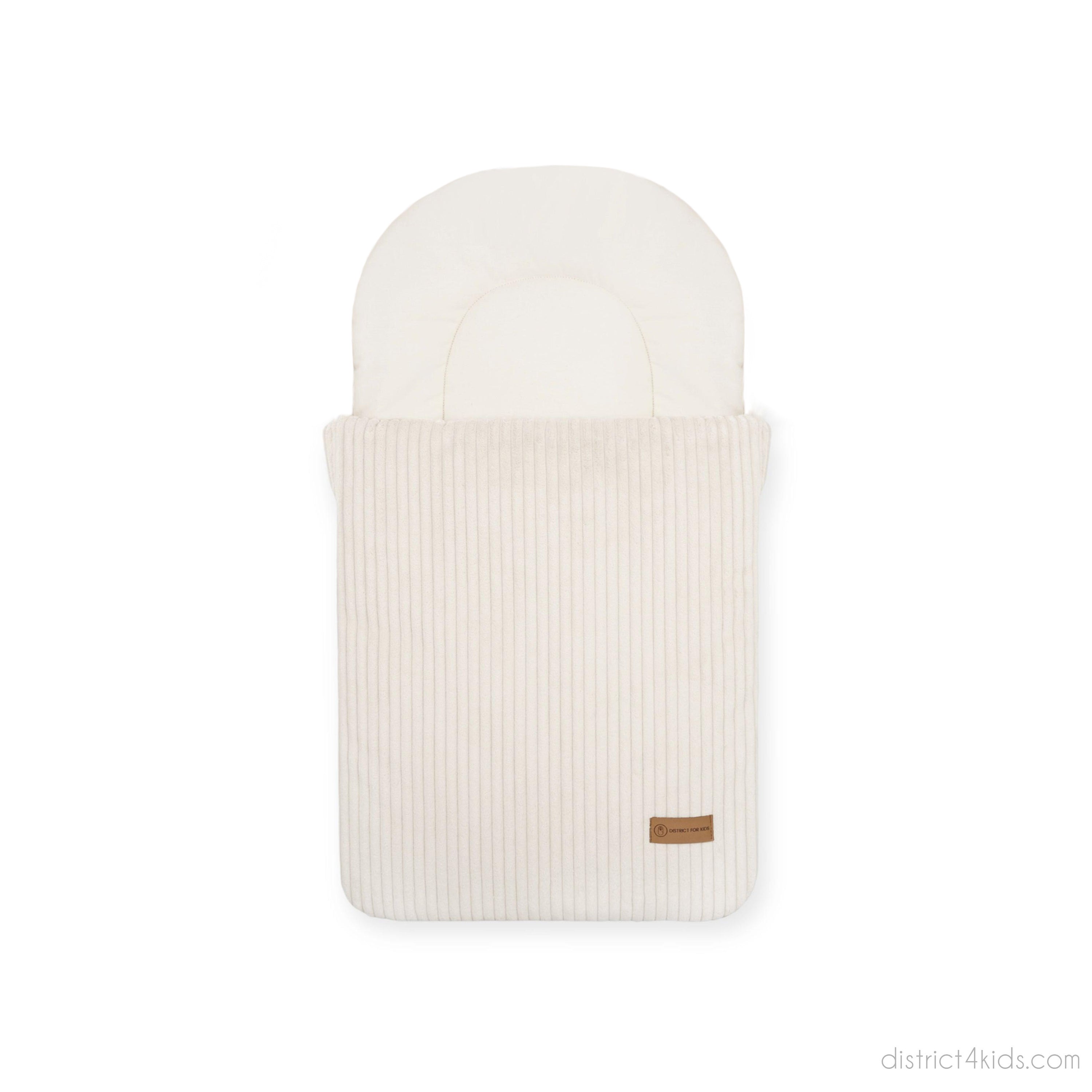 Babyschlafsack Sleepy Cord – Kuscheliger Ganzjahresschlafsack - Creme / 75 cm / 2.5 TOG - Babyschlafsack