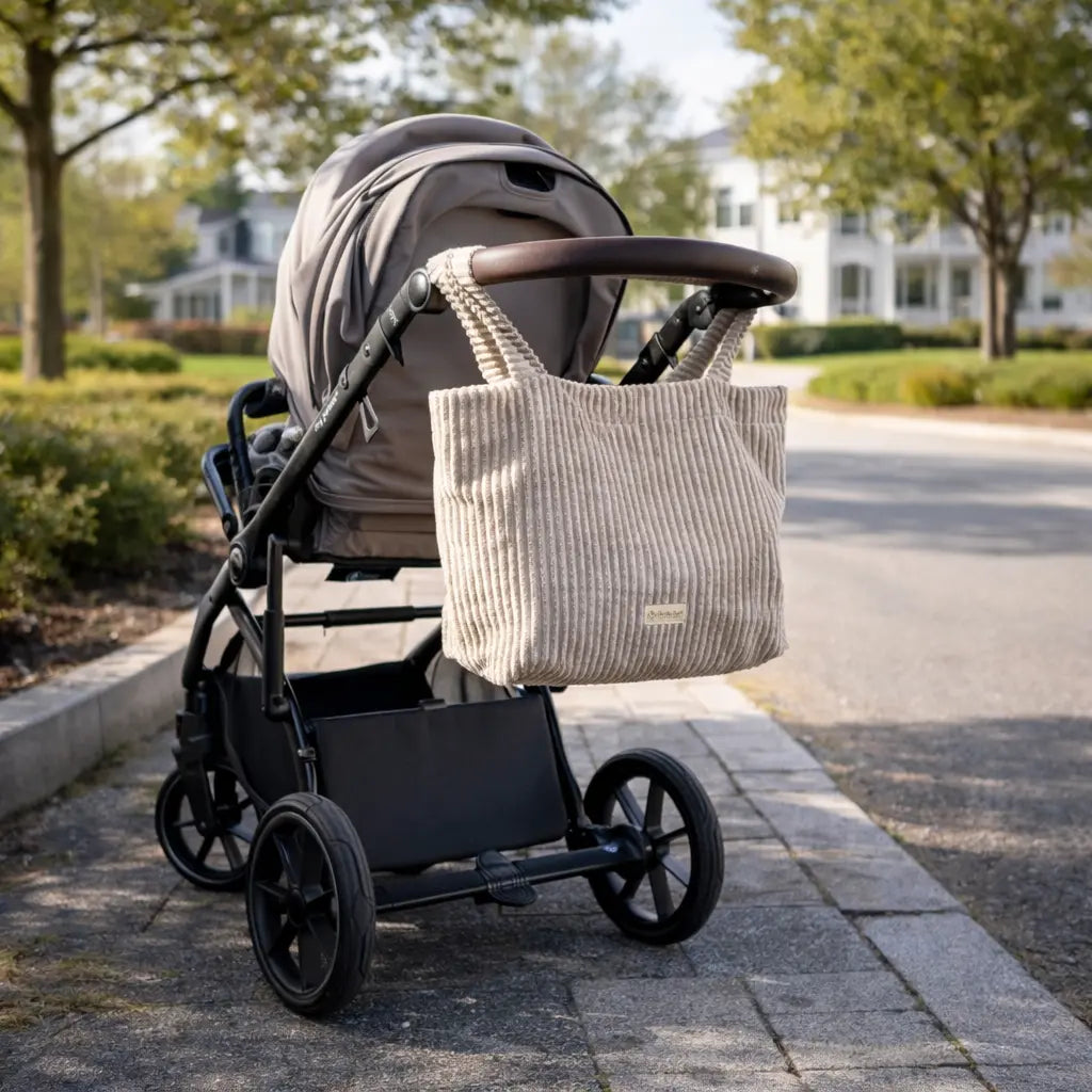 Shopper Mom Bag Cord - Perfekt für den Alltag, Kinderwagen, Cross Shoulder District for Kids