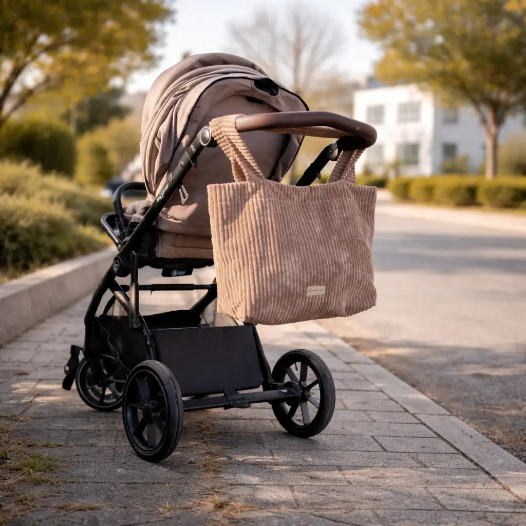 Shopper Mom Bag Cord - Perfekt für den Alltag, Kinderwagen, Cross Shoulder District for Kids