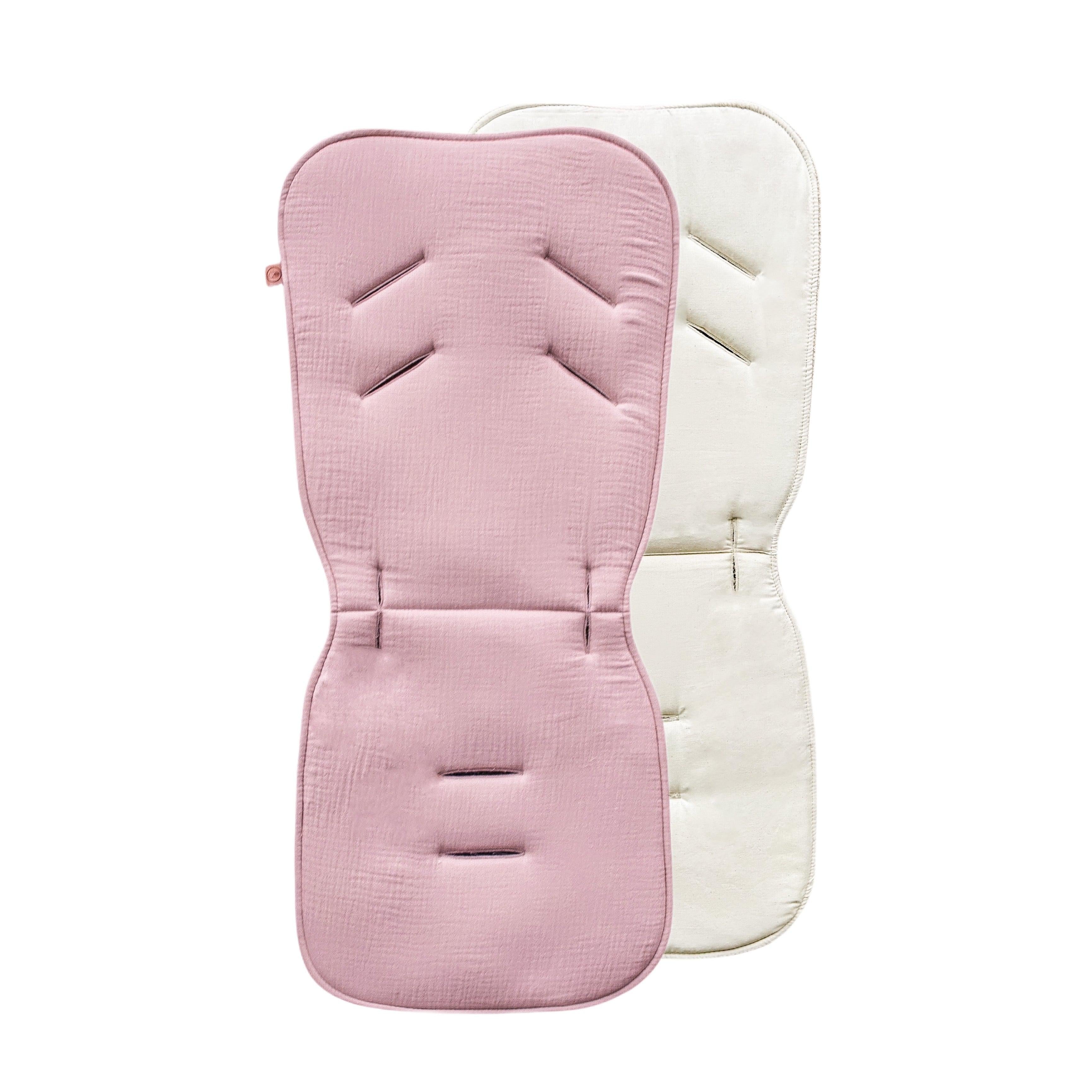 Sitzauflage Universal für den Kinderwagen Musselin - Baumwolle-Einschlagdecke Autoschale-District for Kids-Beige-District for Kids