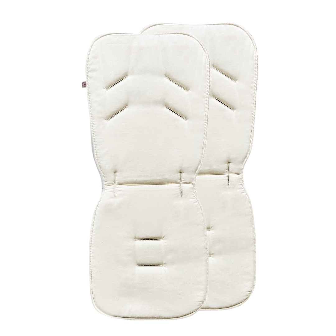 Sitzauflage Universal für den Kinderwagen Organic Bio Baumwolle-Zubehör für Kinderwagen-District for Kids-Natur-District for Kids