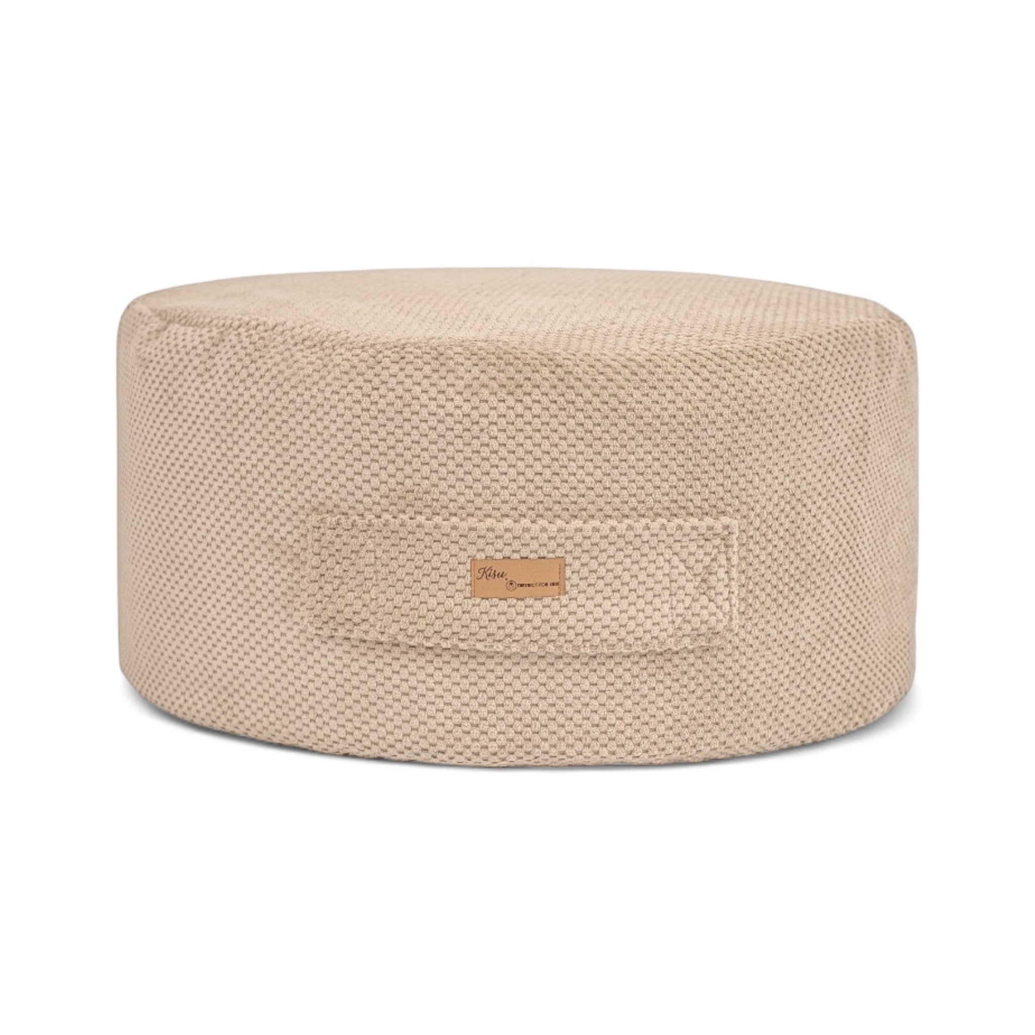 Sitzsack Waffelpique Premium zur Aufbewahrung von Stofftieren | Hide and Seat by Kisu-Sitzsack-District for Kids-Beige-District for Kids