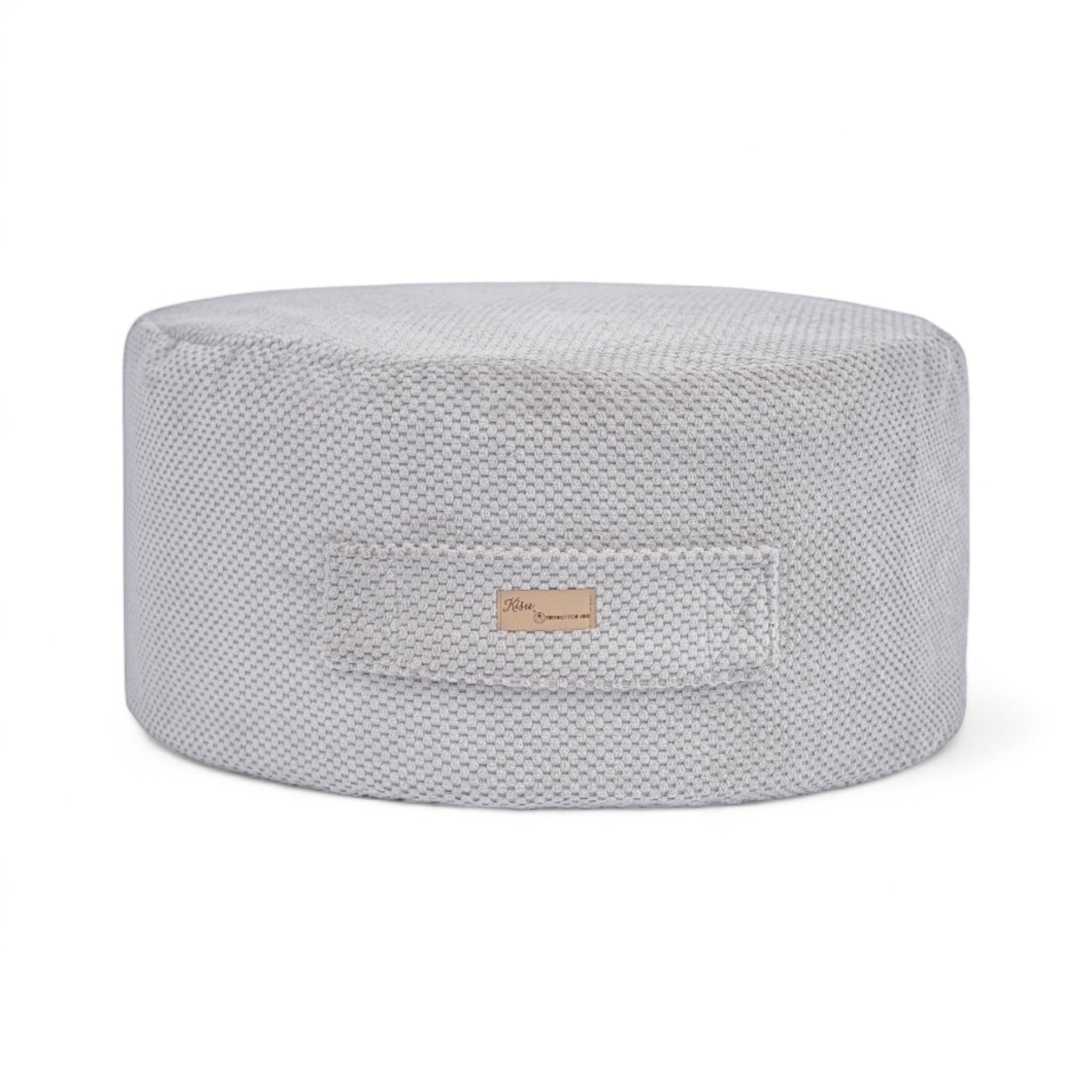 Sitzsack Waffelpique Premium zur Aufbewahrung von Stofftieren | Hide and Seat by Kisu-Sitzsack-District for Kids-Grau-District for Kids