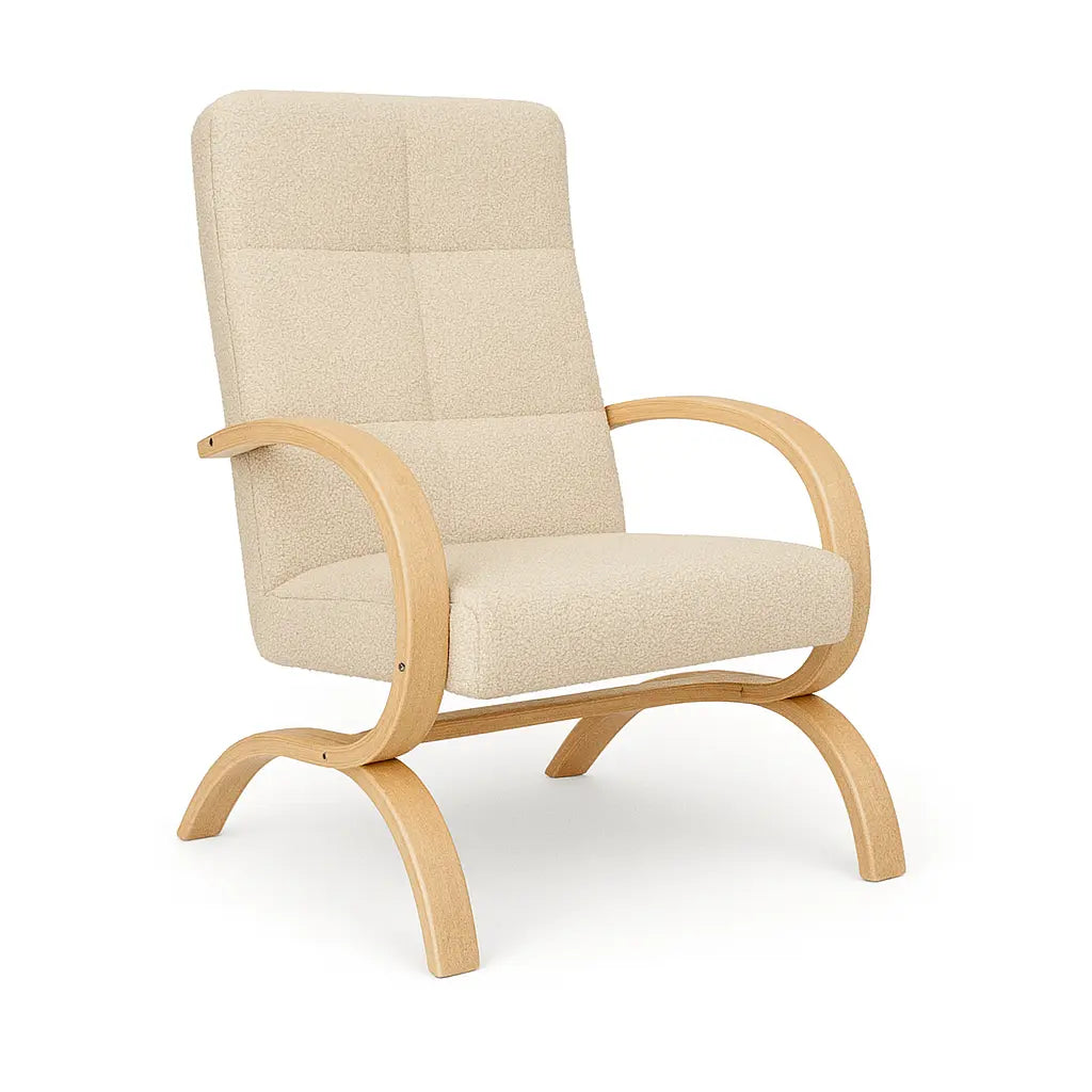 Stillsessel aus Teddystoff Bouclé – Ergonomisch, gemütlich & modern District for Kids