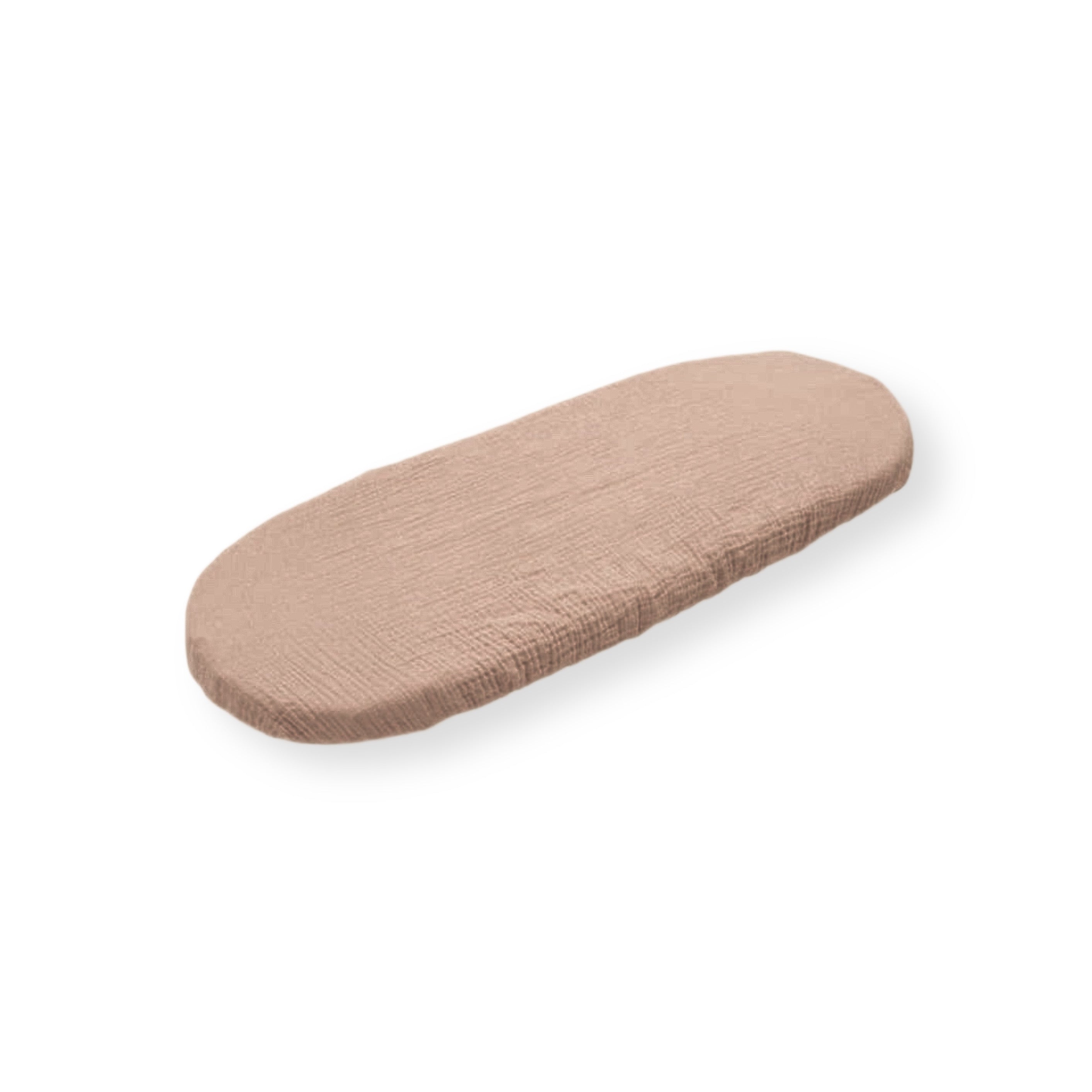 Spannbetttuch Musselin für Moseskorb, Babywanne oder Wiege-Bettlaken-District for Kids-Braun-40x80 cm-District for Kids