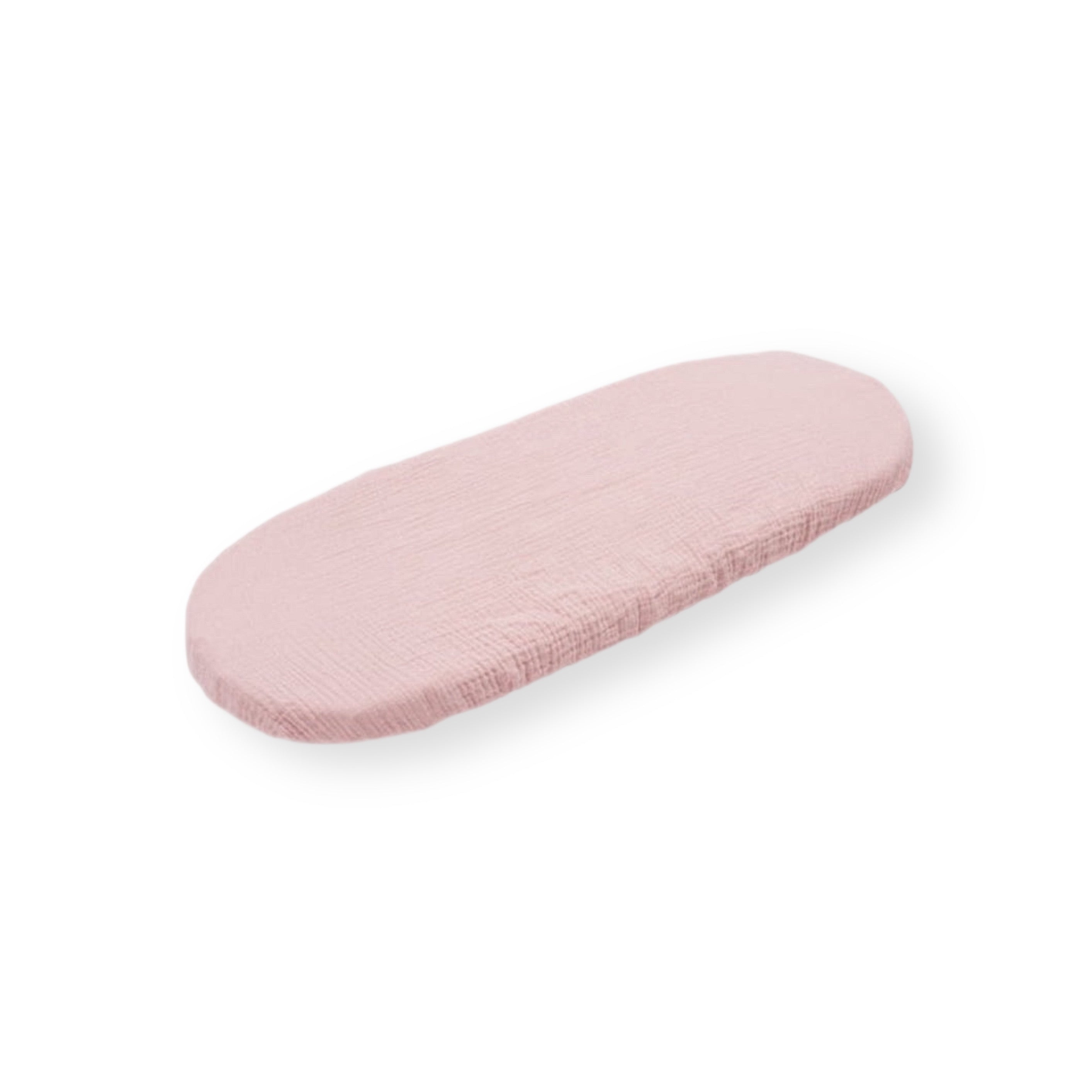 Spannbetttuch Musselin für Moseskorb, Babywanne oder Wiege-Bettlaken-District for Kids-Rosa-40x80 cm-District for Kids