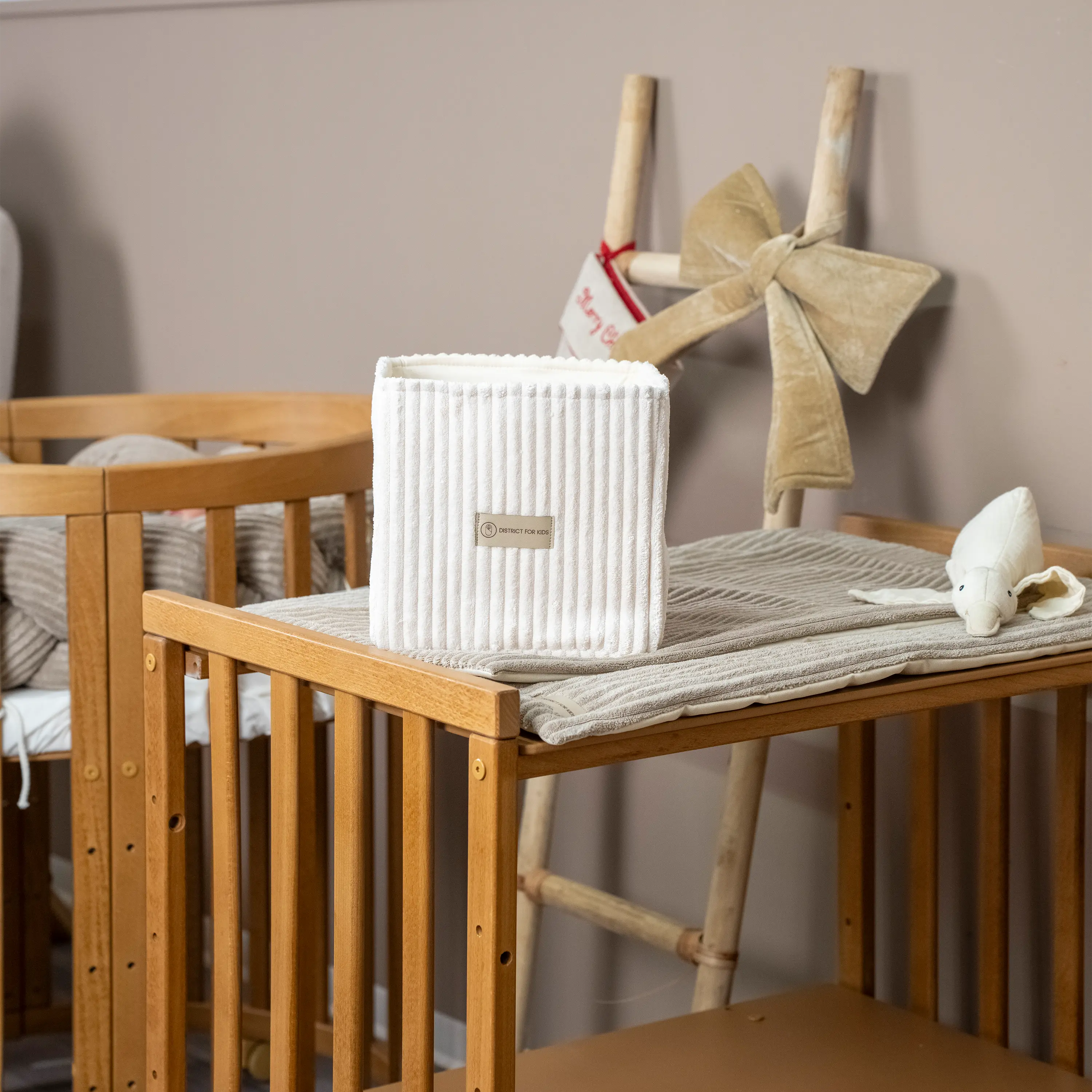 Wickeltisch-Korb Cord – praktisches Utensilo für Wickeltisch & Babyzimmer District for Kids